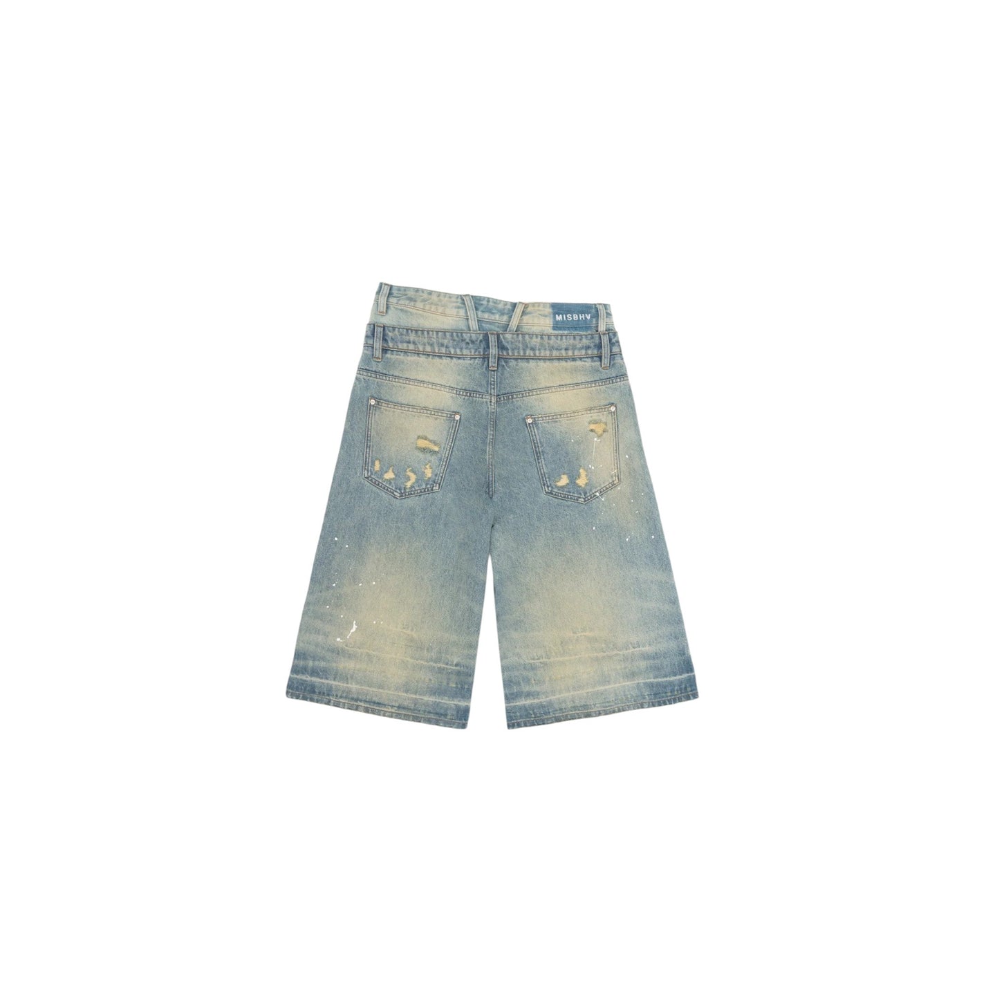 MISBHV 2in1 Denim Dirt Baggy Shorts - MISBHV