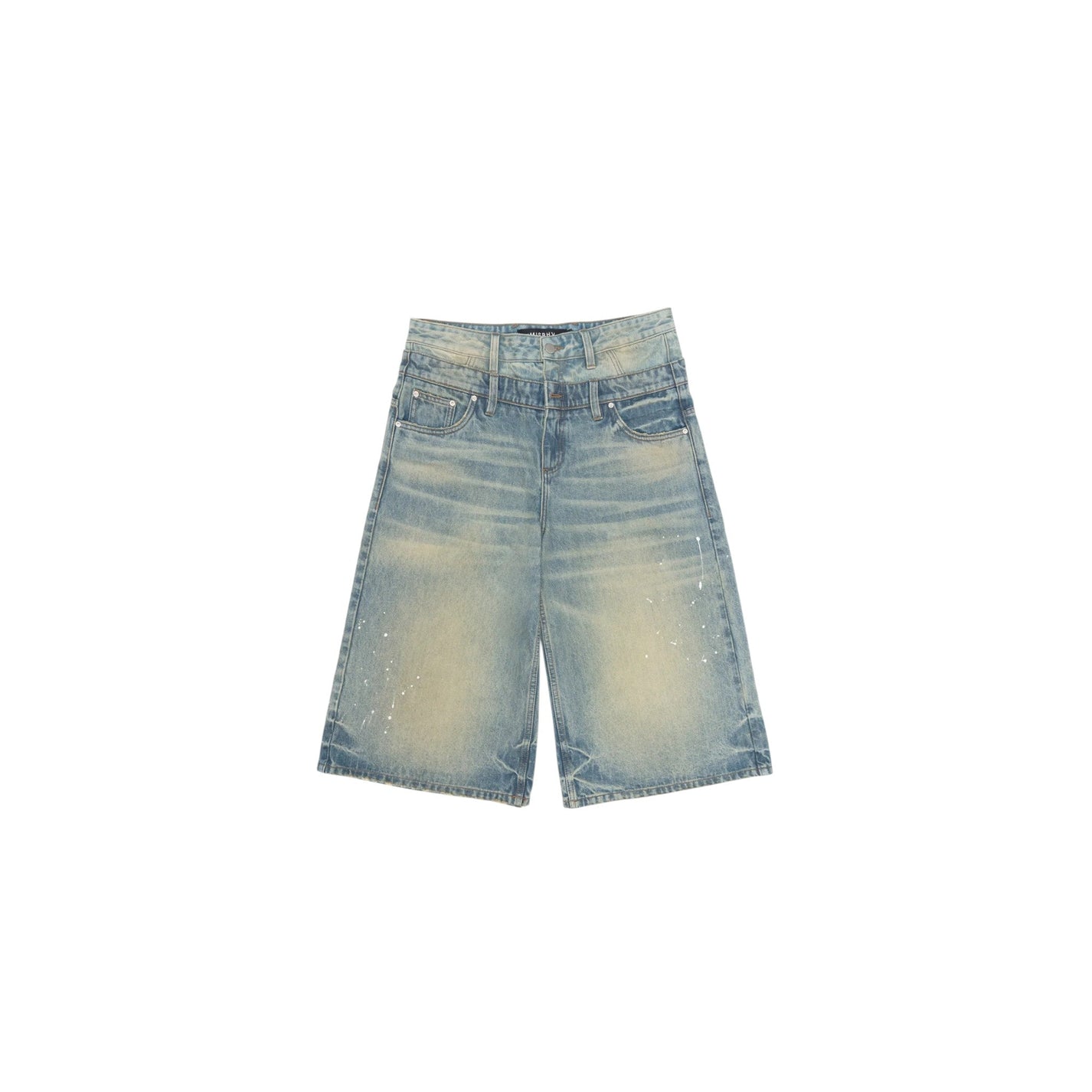 MISBHV 2in1 Denim Dirt Baggy Shorts - MISBHV