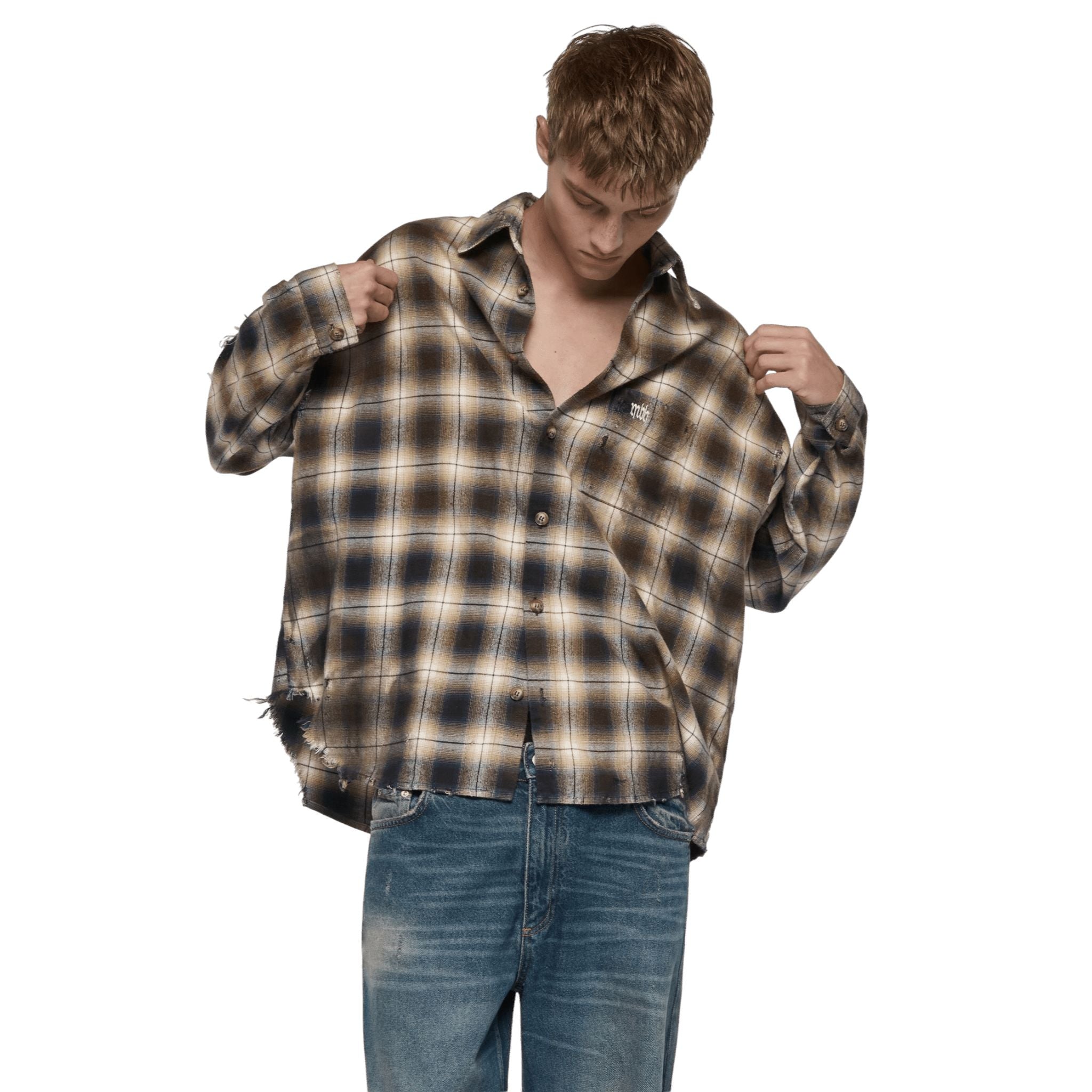 Misbhv Check Button Up Shirt - MISBHV