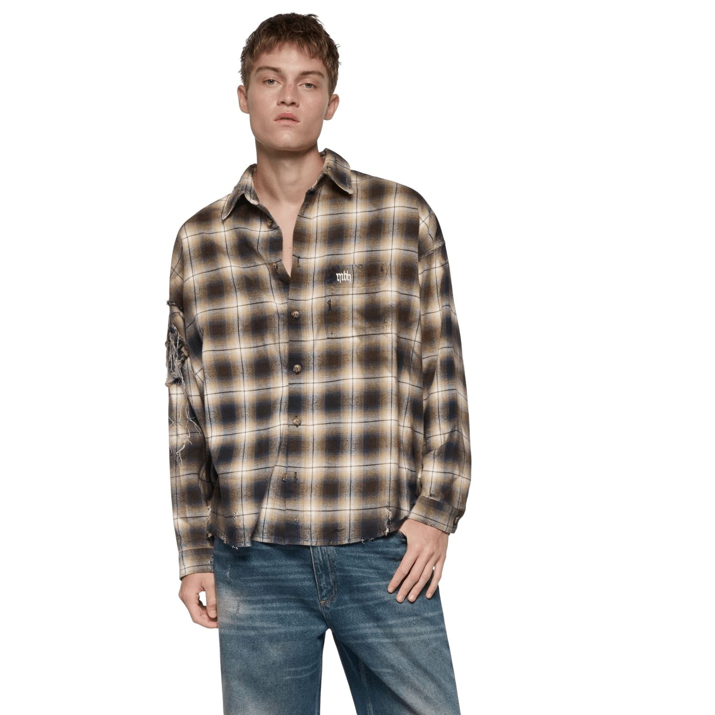 Misbhv Check Button Up Shirt - MISBHV