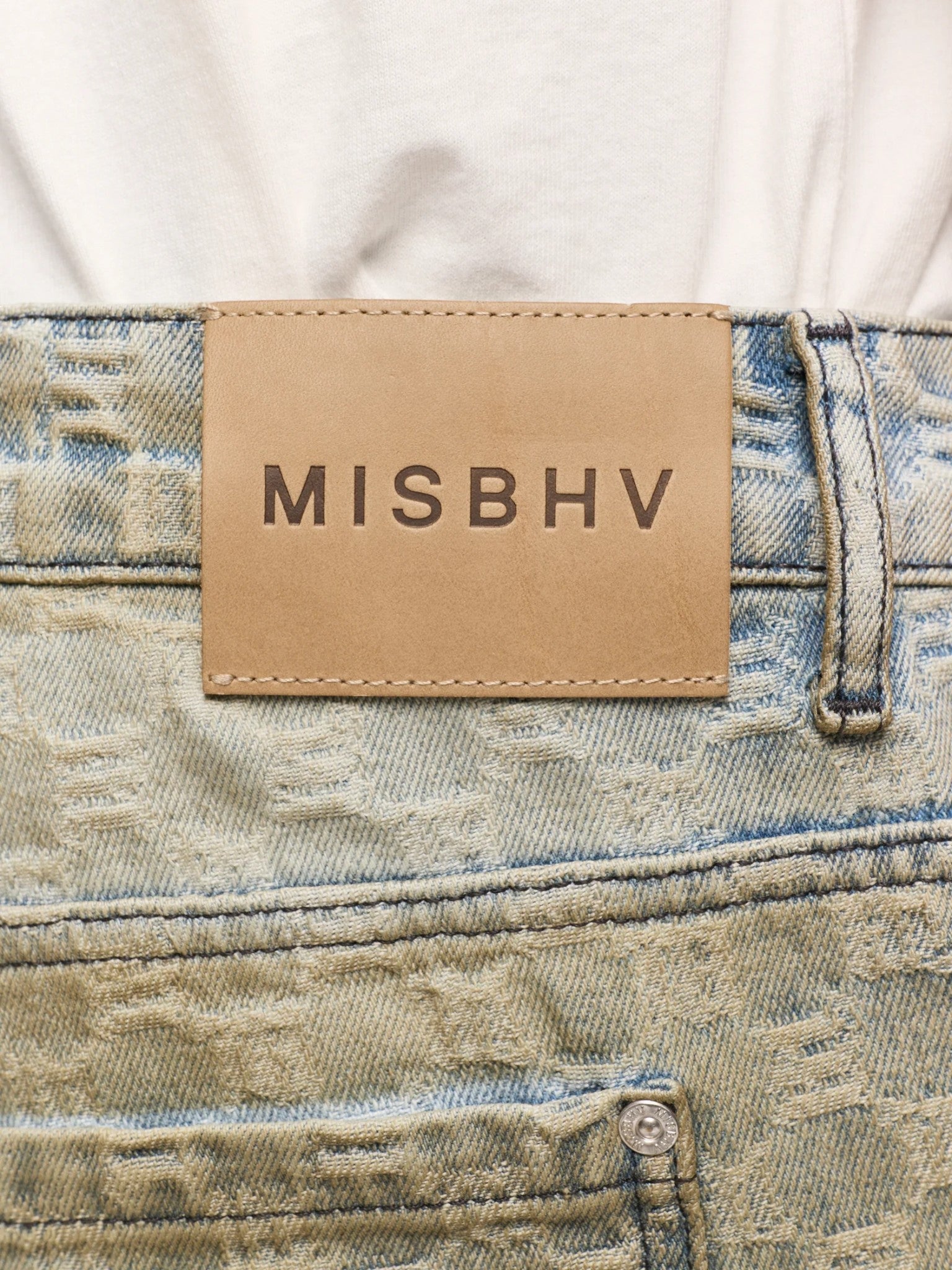 MISBHV Monogram Ocean Washed Denim Shorts - MISBHV