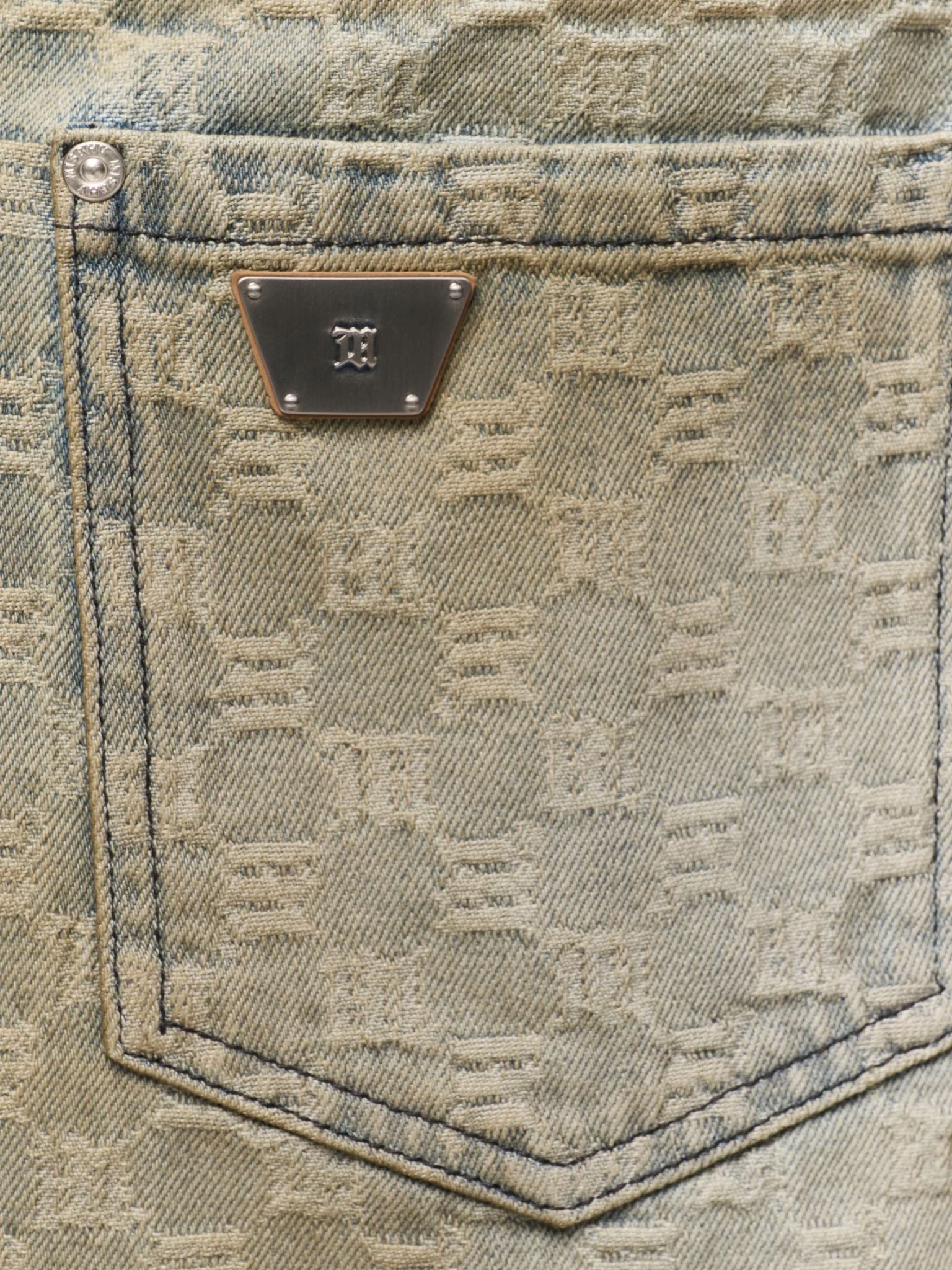 MISBHV Monogram Ocean Washed Denim Shorts - MISBHV