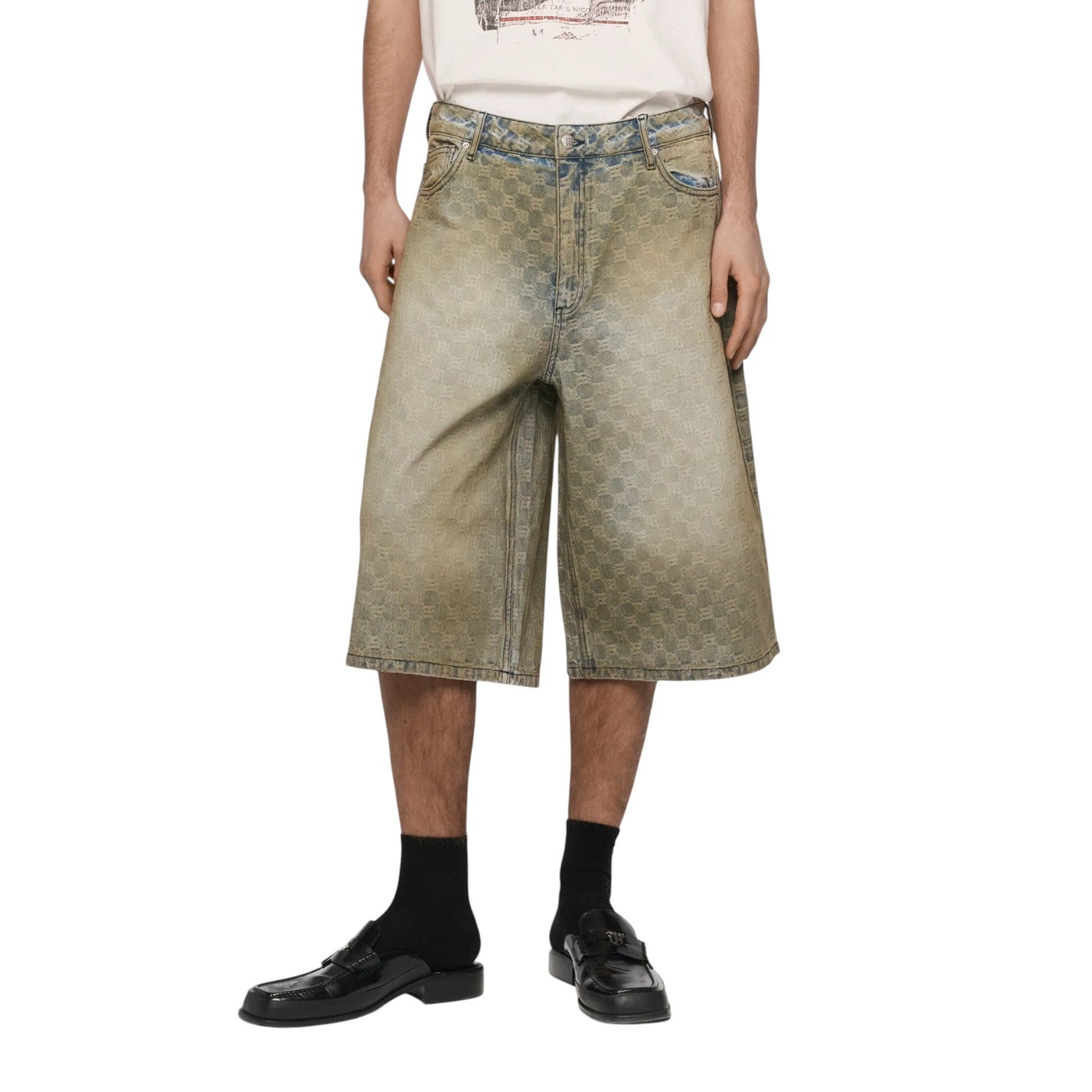 MISBHV Monogram Ocean Washed Denim Shorts - MISBHV