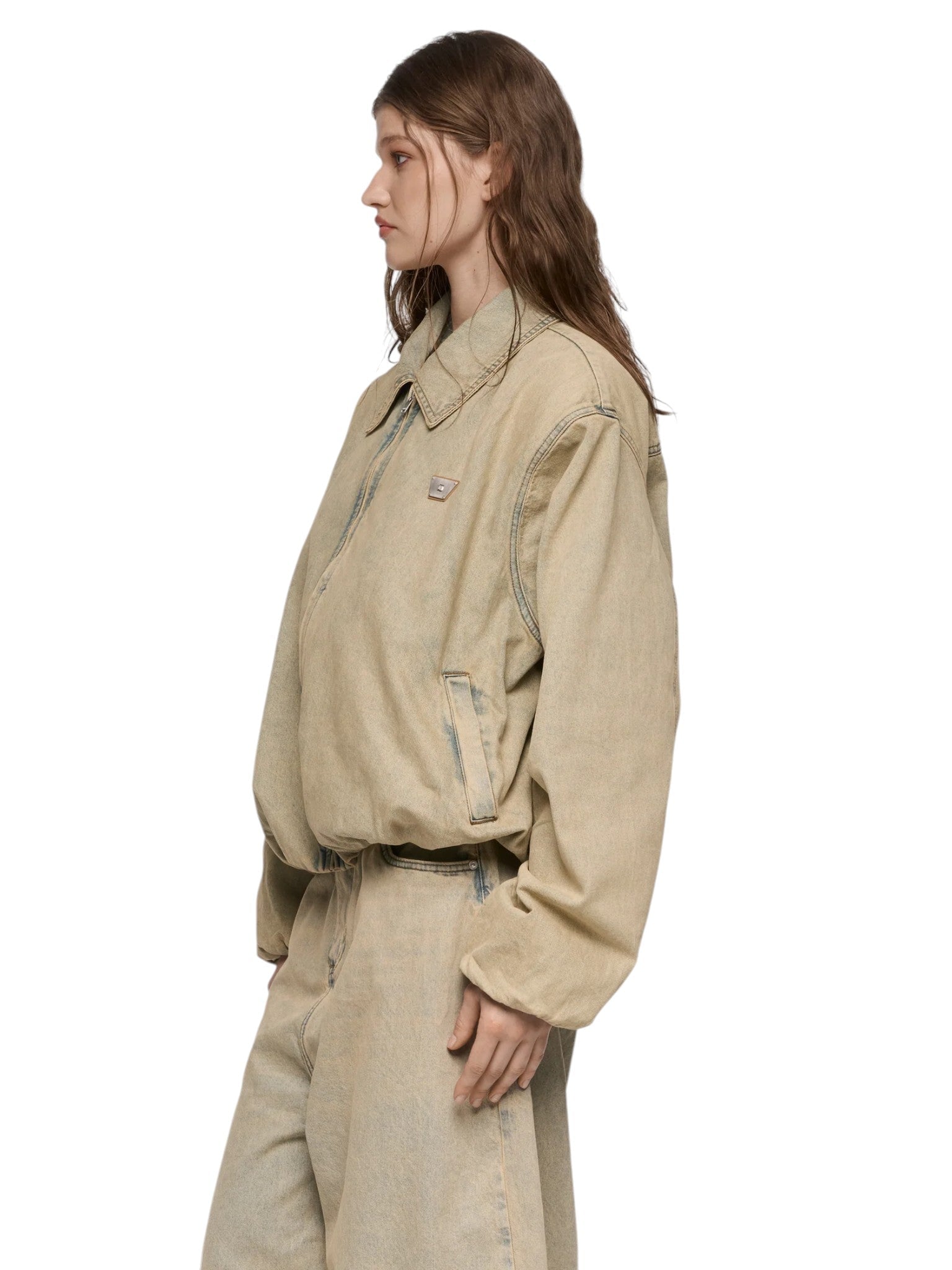 MISBHV Sand Washed Bomber Denim Jacket - MISBHV