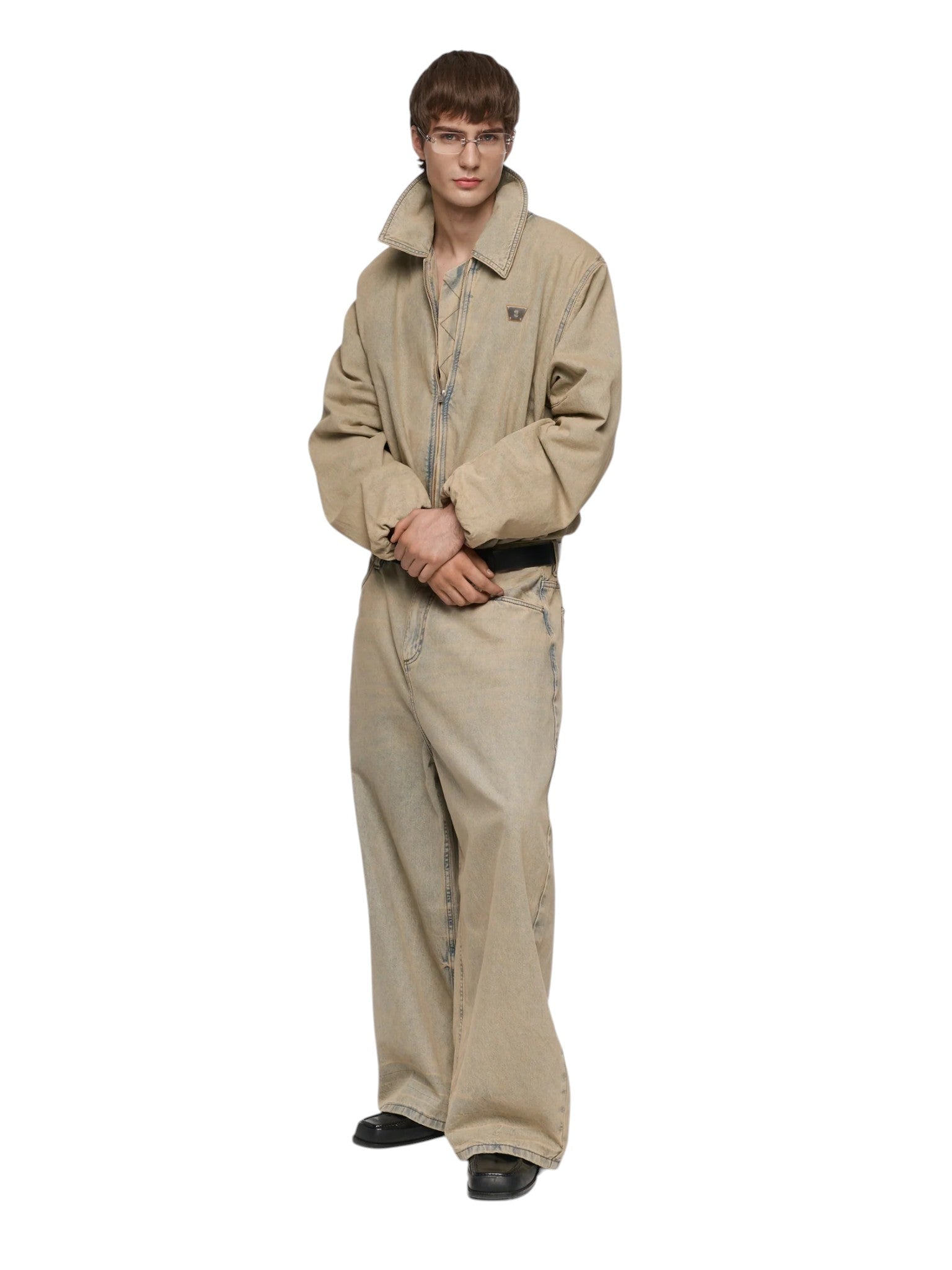 MISBHV Sand Washed Bomber Denim Jacket - MISBHV