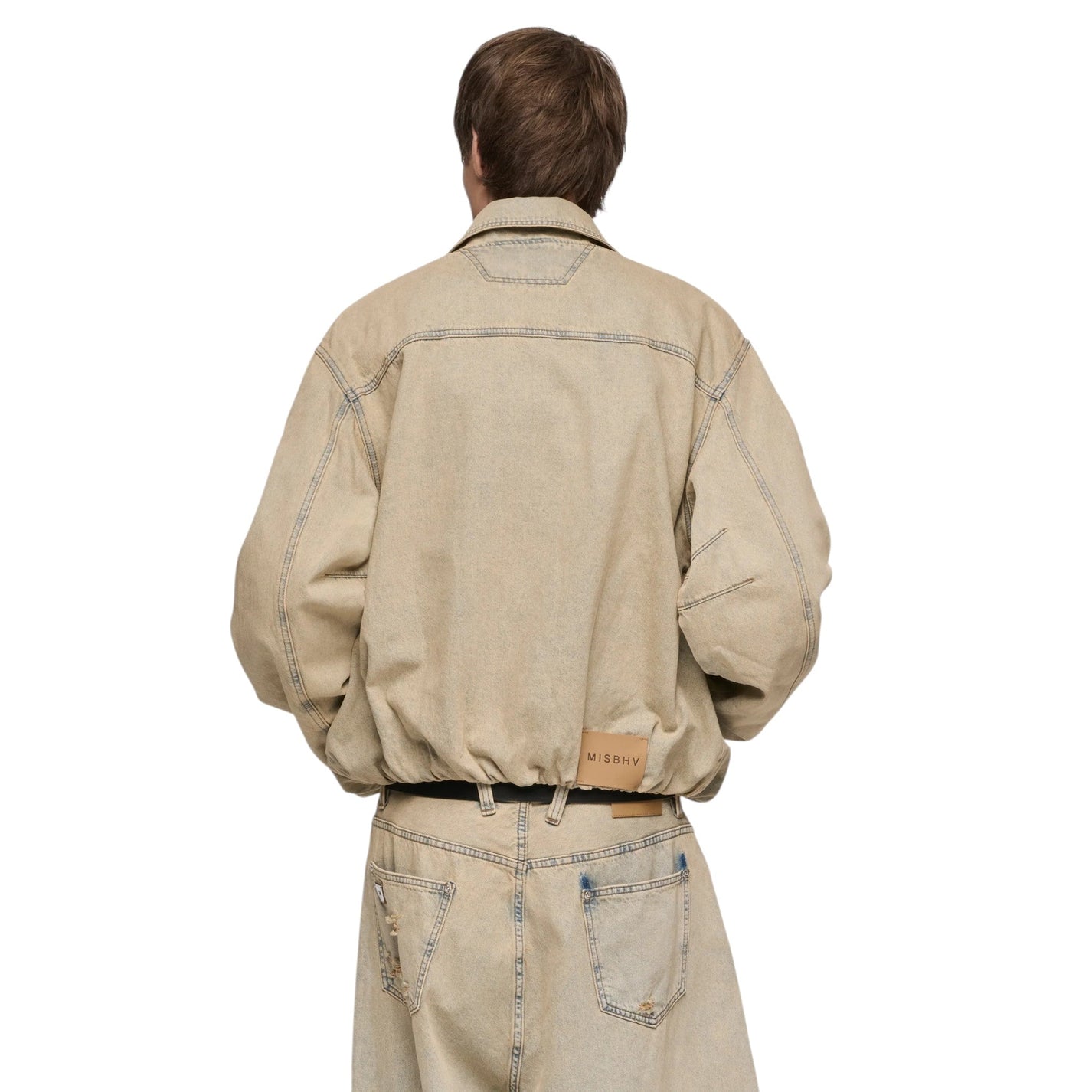 MISBHV Sand Washed Bomber Denim Jacket - MISBHV