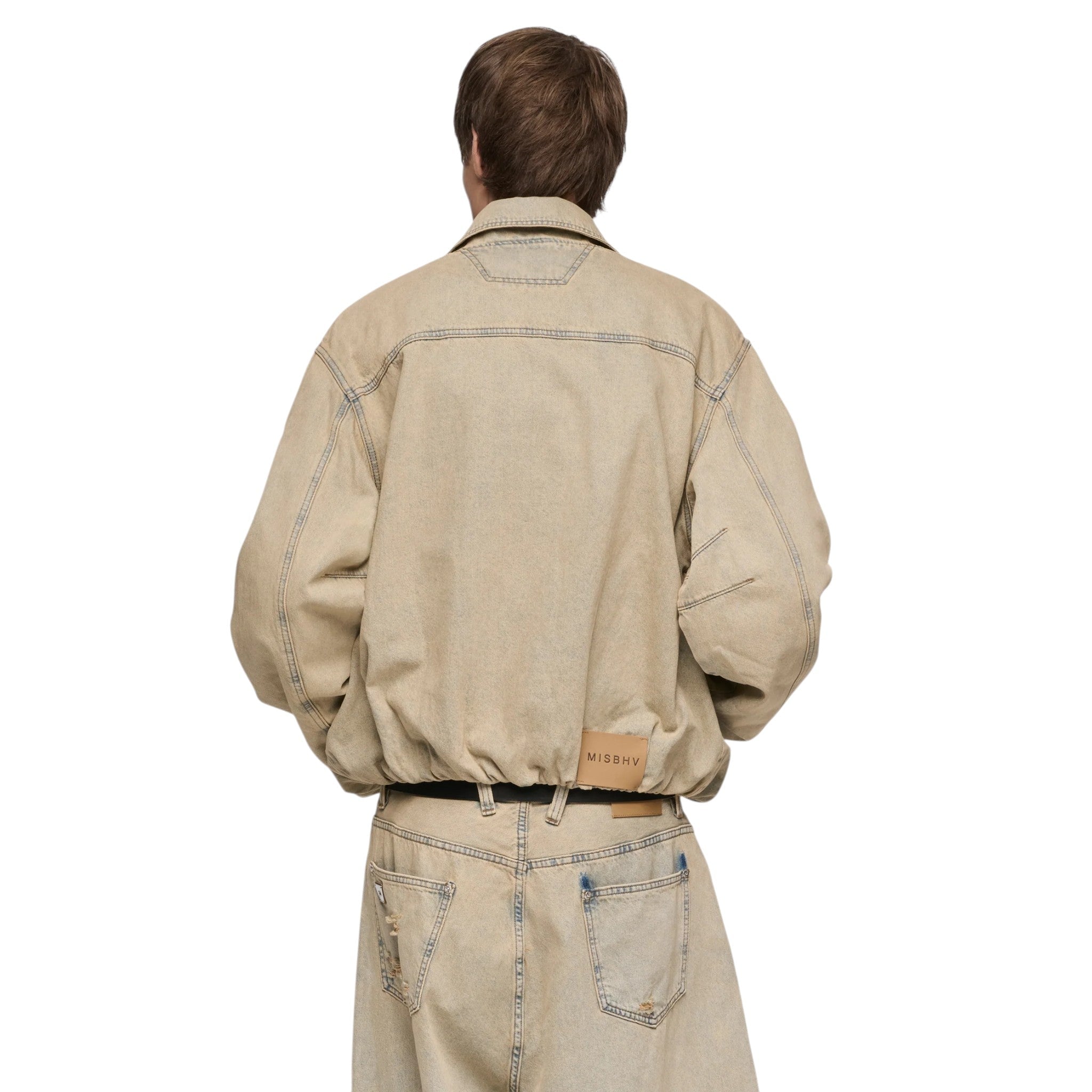 MISBHV Sand Washed Bomber Denim Jacket - MISBHV