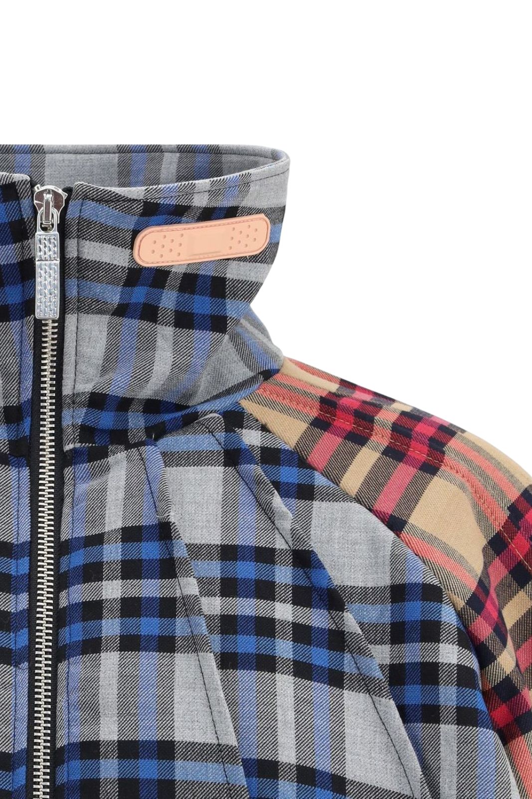 PDF Channel Federico Patchwork Check Jacket - PDF Channel