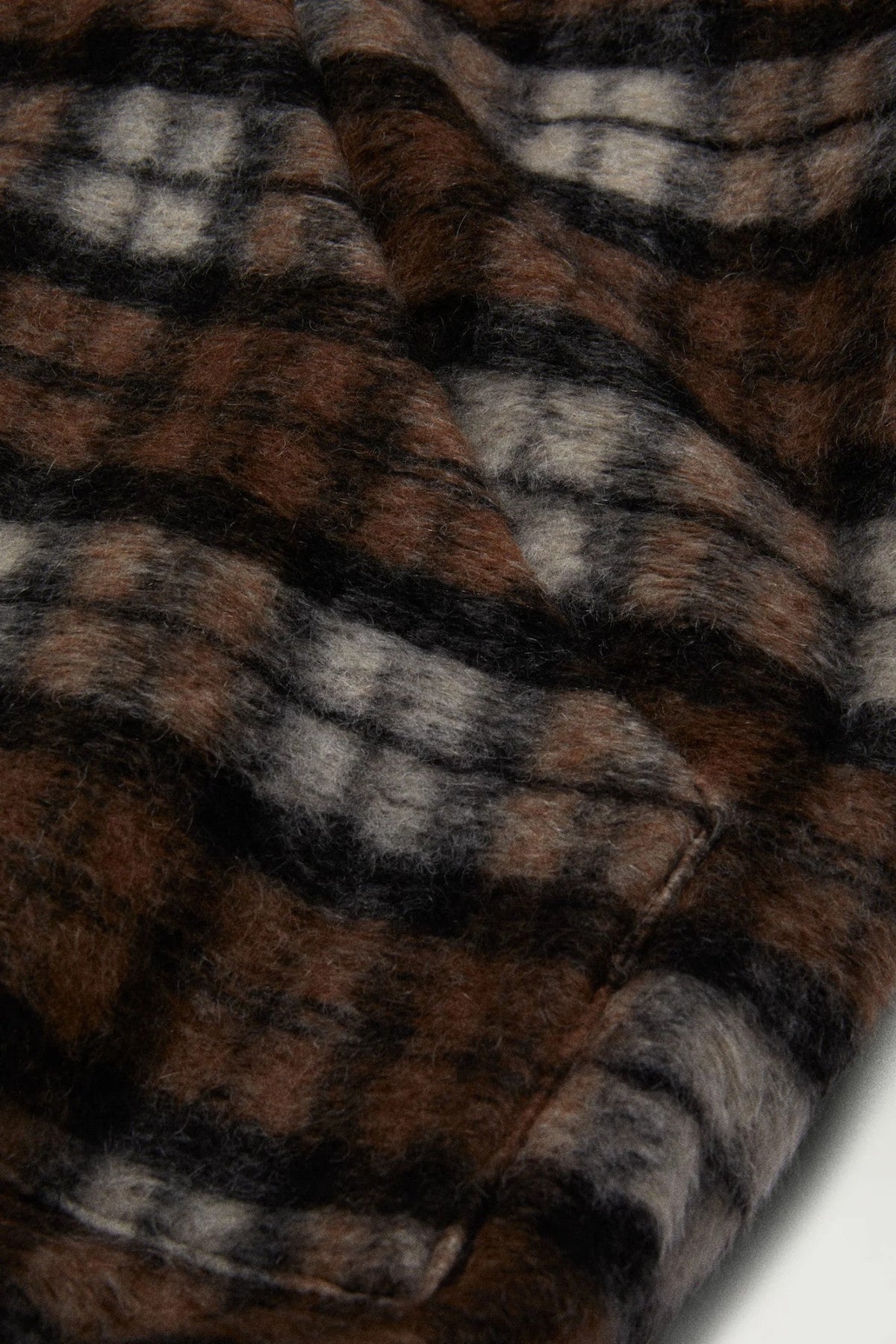 PDF Channel Forte Zip Up Hoodie Brown Tartan - PDF Channel