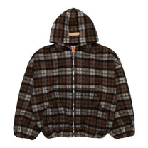 PDF Channel Forte Zip Up Hoodie Brown Tartan - PDF Channel