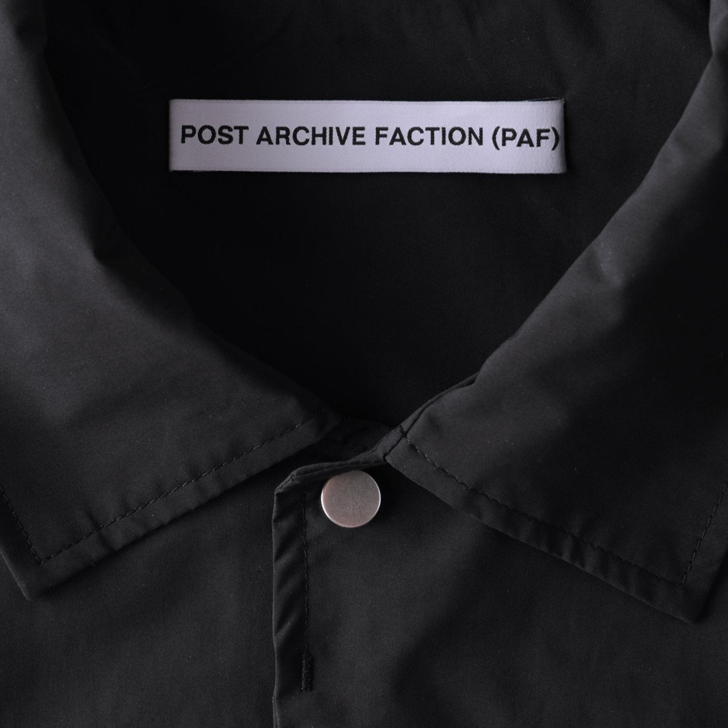 Post Archive Faction 8.0 Coach Jacket Right (Black) - POST ARCHIVE FACTION (PAF)