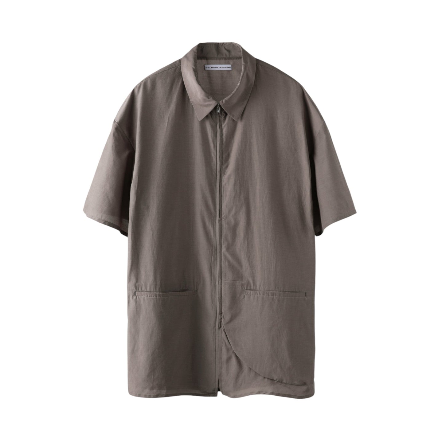 Post Archive Faction 8.0 Half Shirt Right (Brown) - POST ARCHIVE FACTION (PAF)