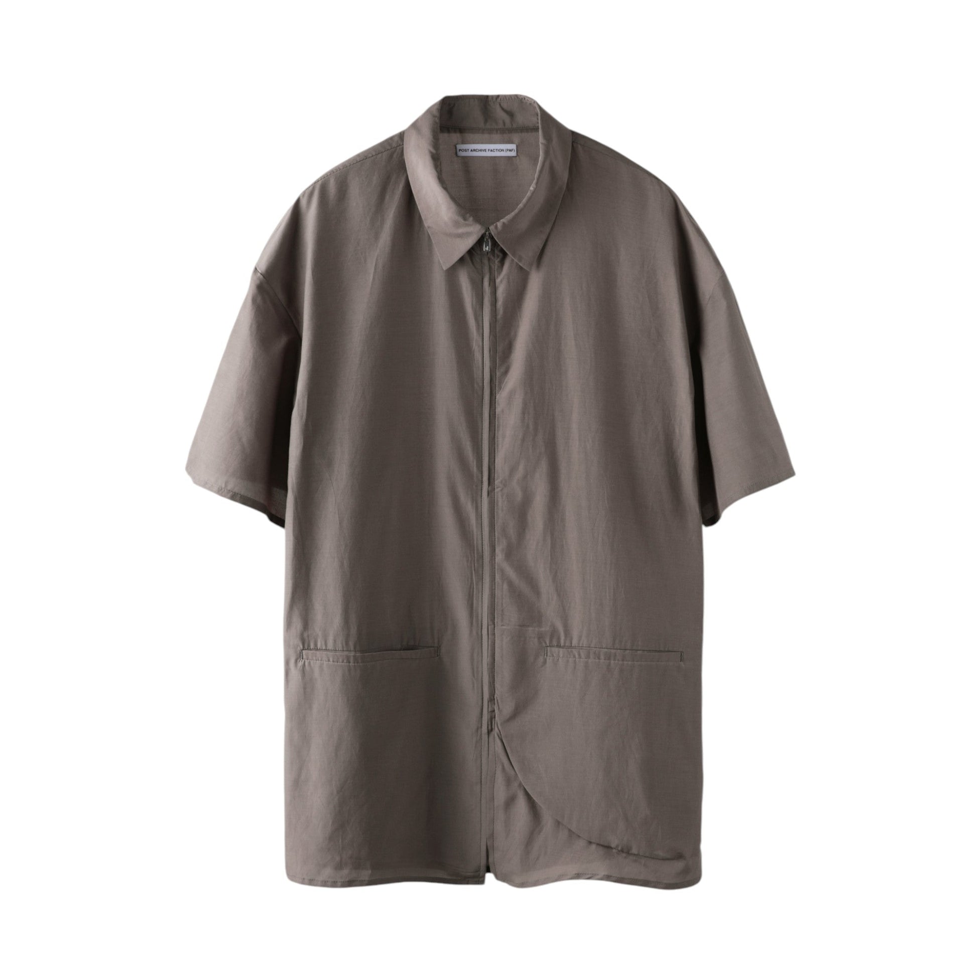 Post Archive Faction 8.0 Half Shirt Right (Brown) - POST ARCHIVE FACTION (PAF)