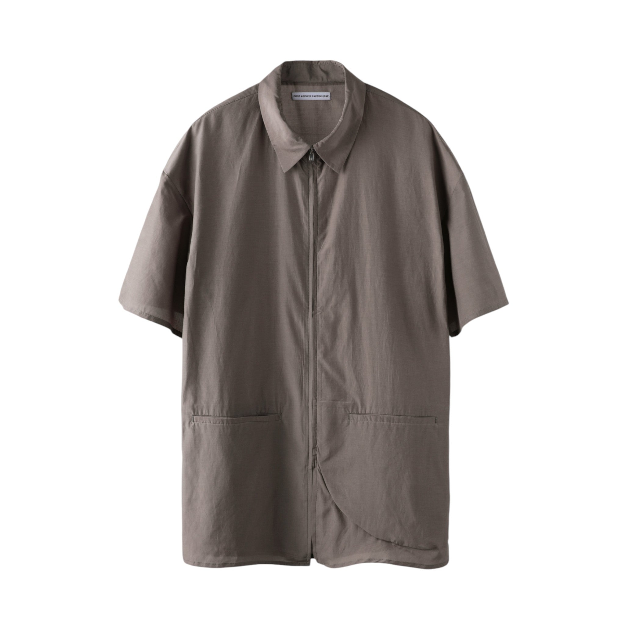 Post Archive Faction 8.0 Half Shirt Right (Brown) - POST ARCHIVE FACTION (PAF)