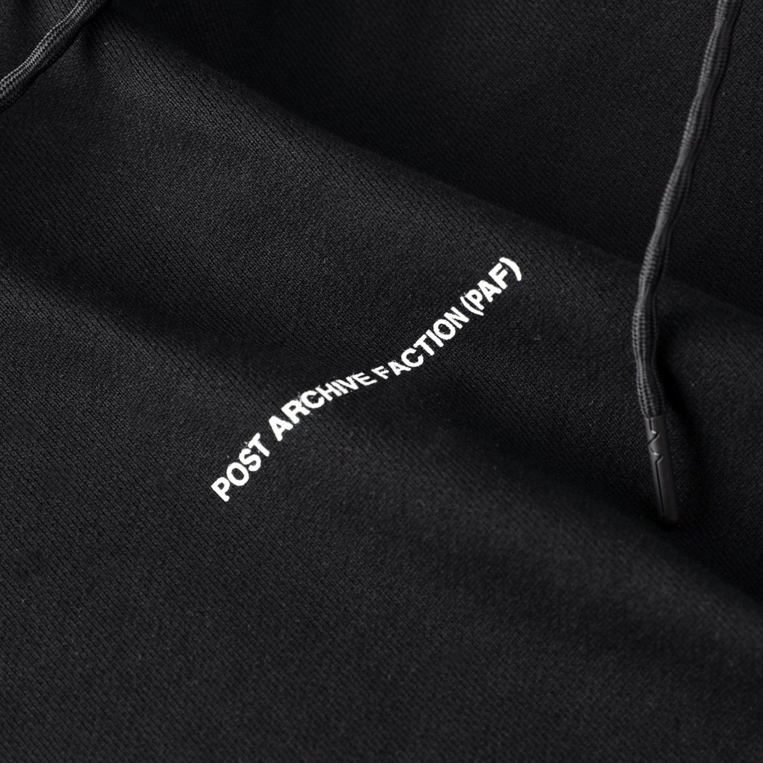 Post Archive Faction 8.0 Hoodie Right (Black) - POST ARCHIVE FACTION (PAF)