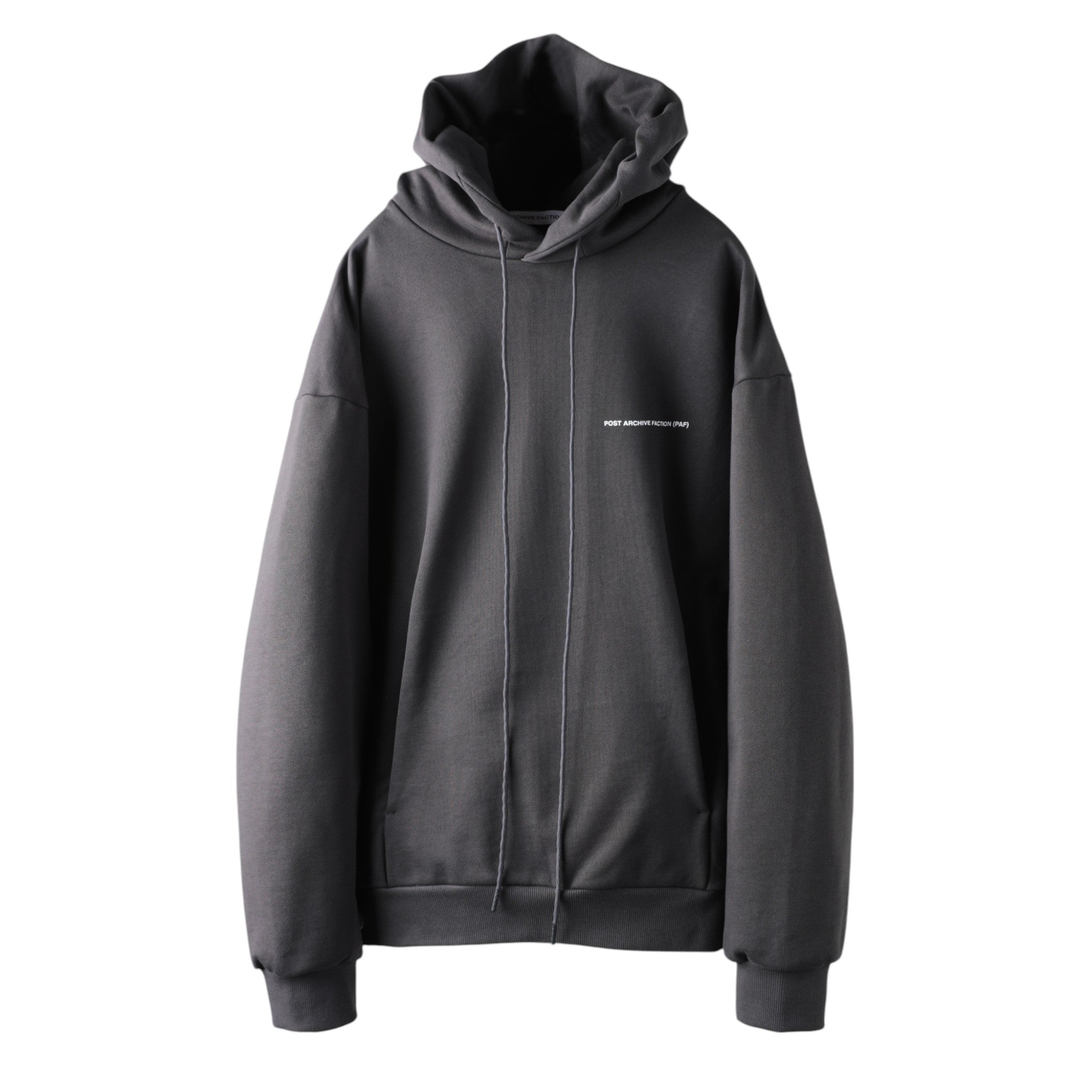 Post Archive Faction 8.0 Hoodie Right (Charcoal) - POST ARCHIVE FACTION (PAF)