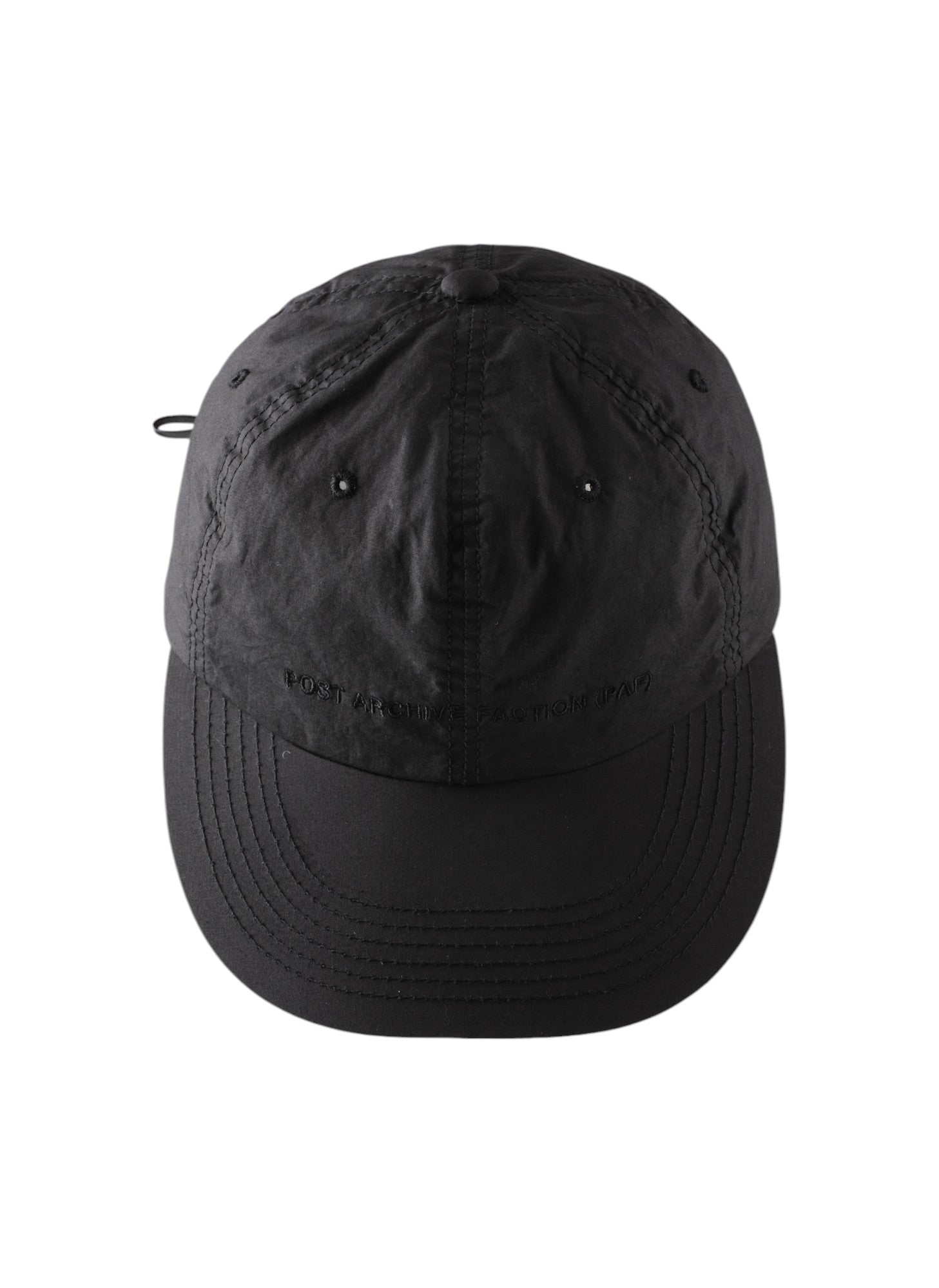 Post Archive Faction 8.0 Logo Cap Right (Black) - POST ARCHIVE FACTION (PAF)