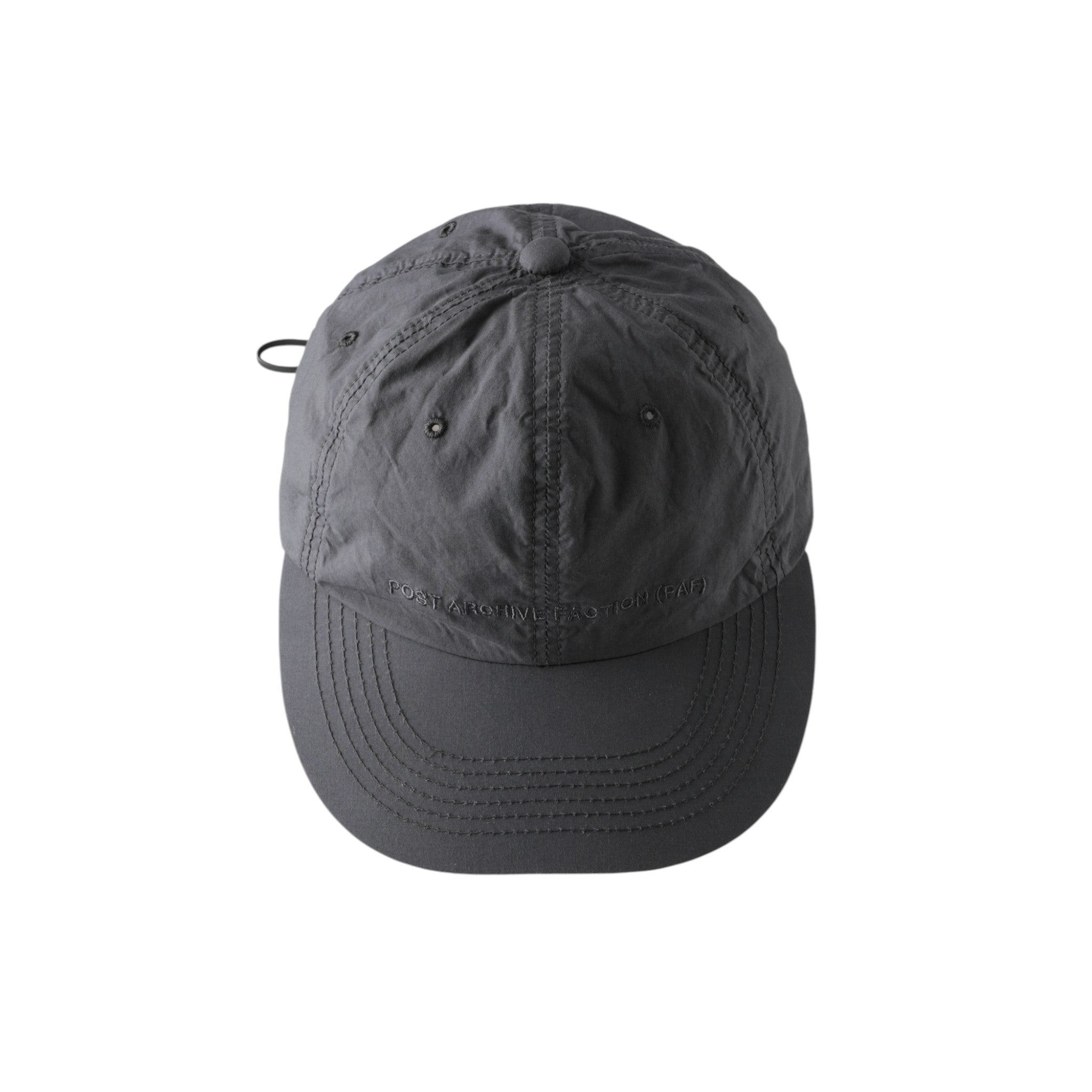 Post Archive Faction 8.0 Logo Cap Right (Charcoal) - POST ARCHIVE FACTION (PAF)