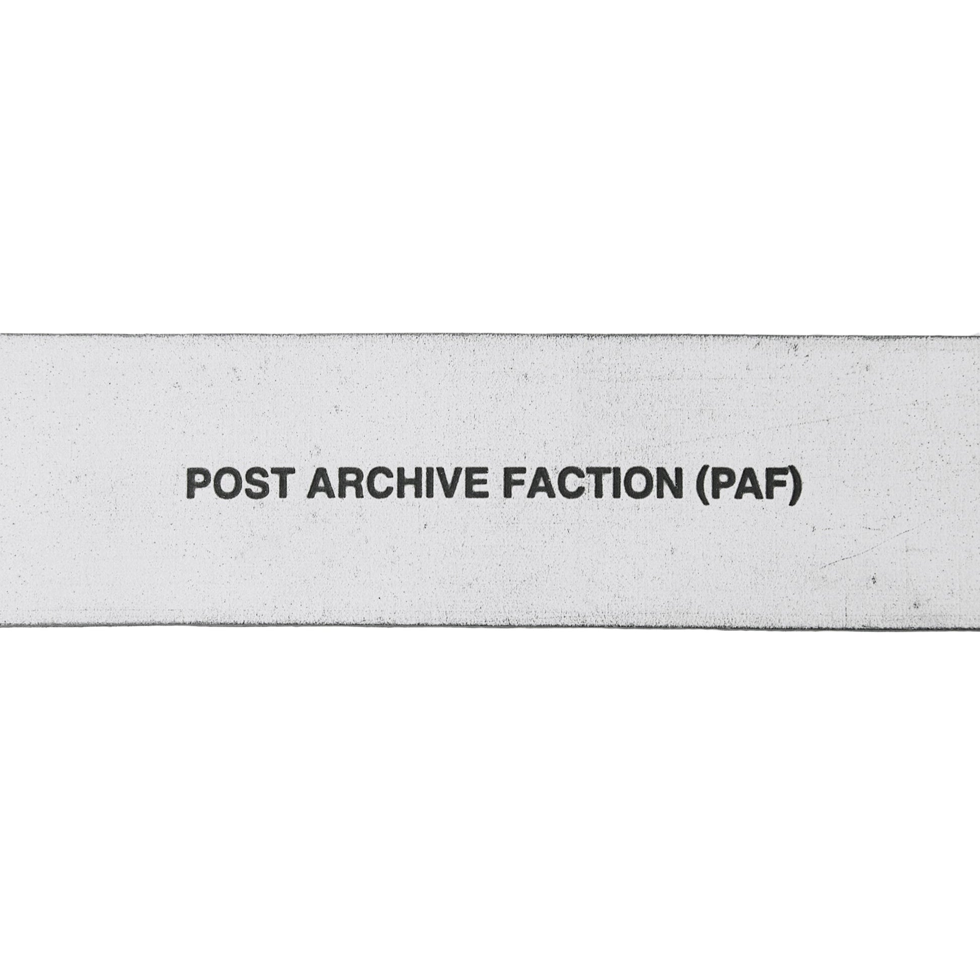 Post Archive Faction Belt 01 White - POST ARCHIVE FACTION (PAF)
