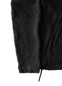 Post Archive Faction Curved Fleece Hoodie (2026) Black - POST ARCHIVE FACTION (PAF)