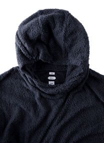 Post Archive Faction Curved Fleece Hoodie (2026) Navy - POST ARCHIVE FACTION (PAF)