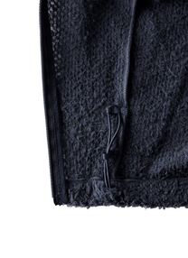 Post Archive Faction Curved Fleece Hoodie (2026) Navy - POST ARCHIVE FACTION (PAF)