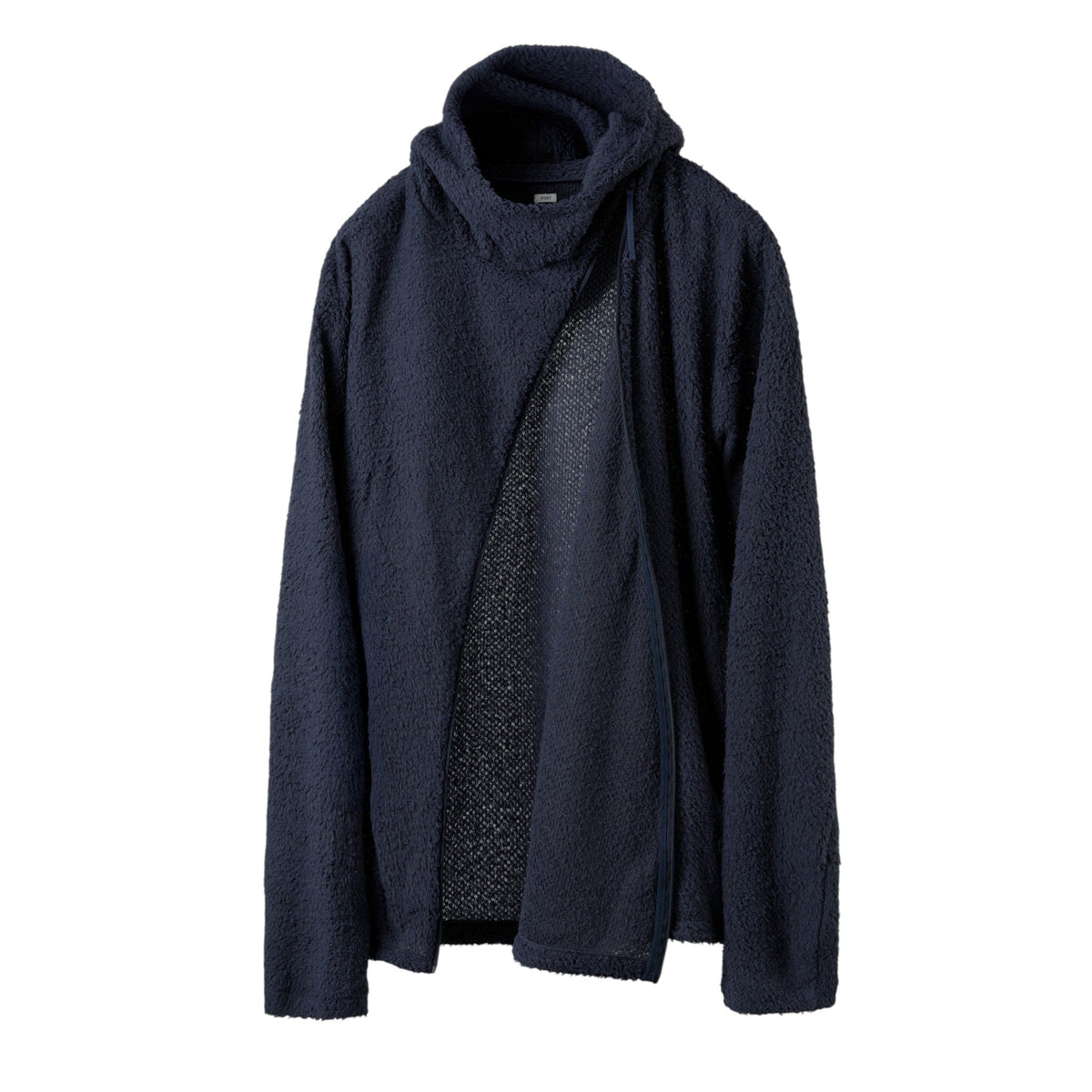Post Archive Faction Curved Fleece Hoodie (2026) Navy - POST ARCHIVE FACTION (PAF)