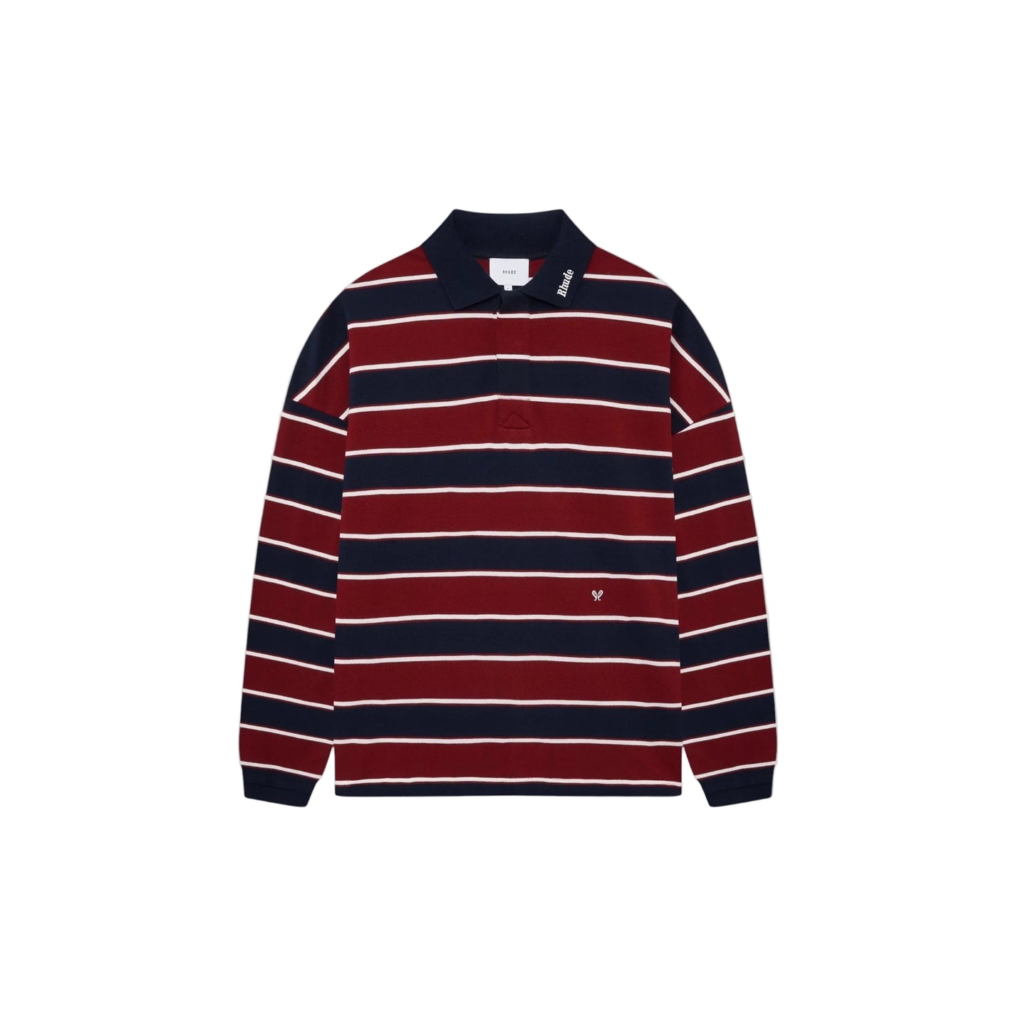 Rhude Fontaine Striped Longsleeve Polo - Rhude