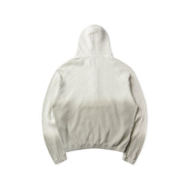 ROA Bee Sun Faded Organic Waffle Zip Up Hoodie Dirty White - ROA