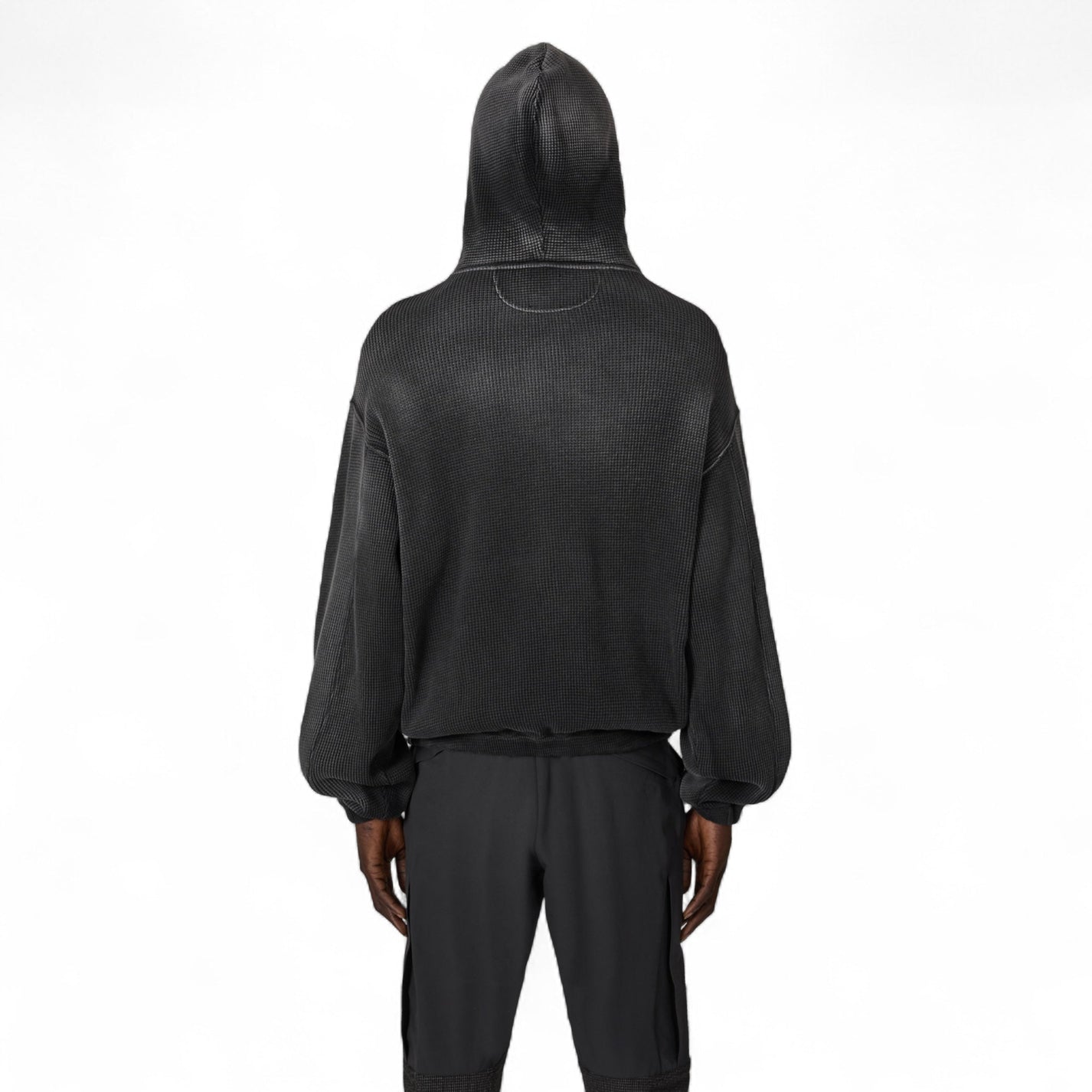 ROA Bee Sun Faded Waffle Zip Up Hoodie - ROA