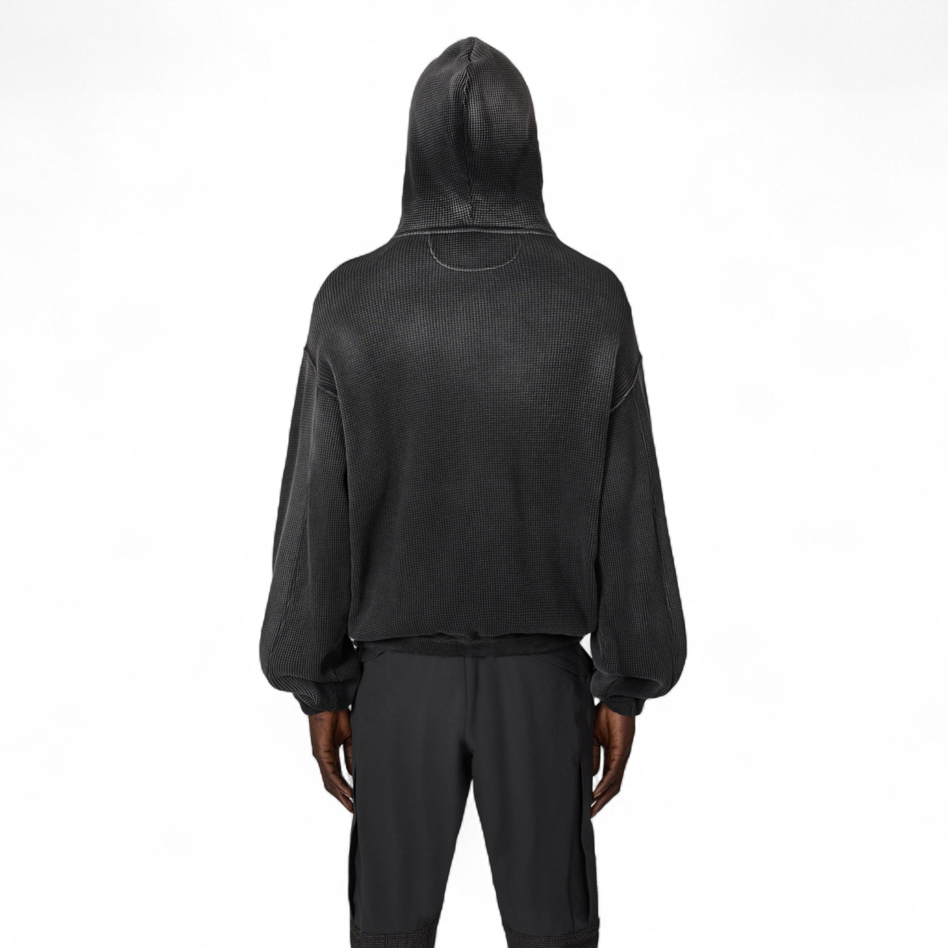ROA Bee Sun Faded Waffle Zip Up Hoodie - ROA