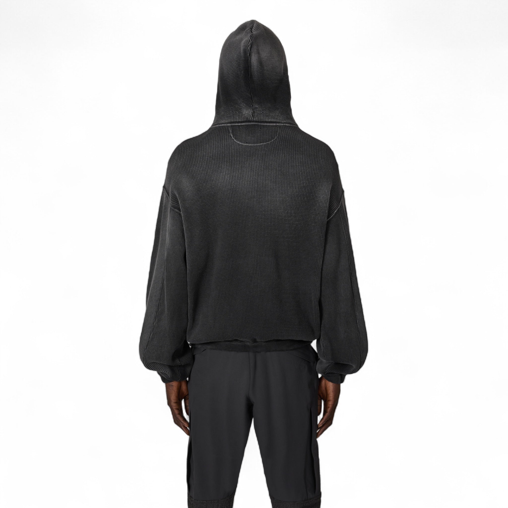 ROA Bee Sun Faded Waffle Zip Up Hoodie - ROA