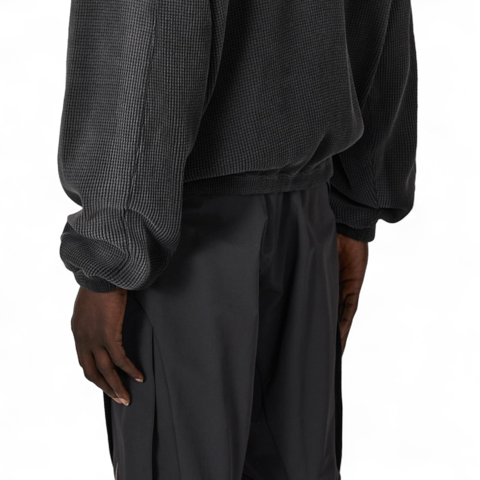 ROA Bee Sun Faded Waffle Zip Up Hoodie - ROA