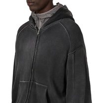 ROA Bee Sun Faded Waffle Zip Up Hoodie - ROA