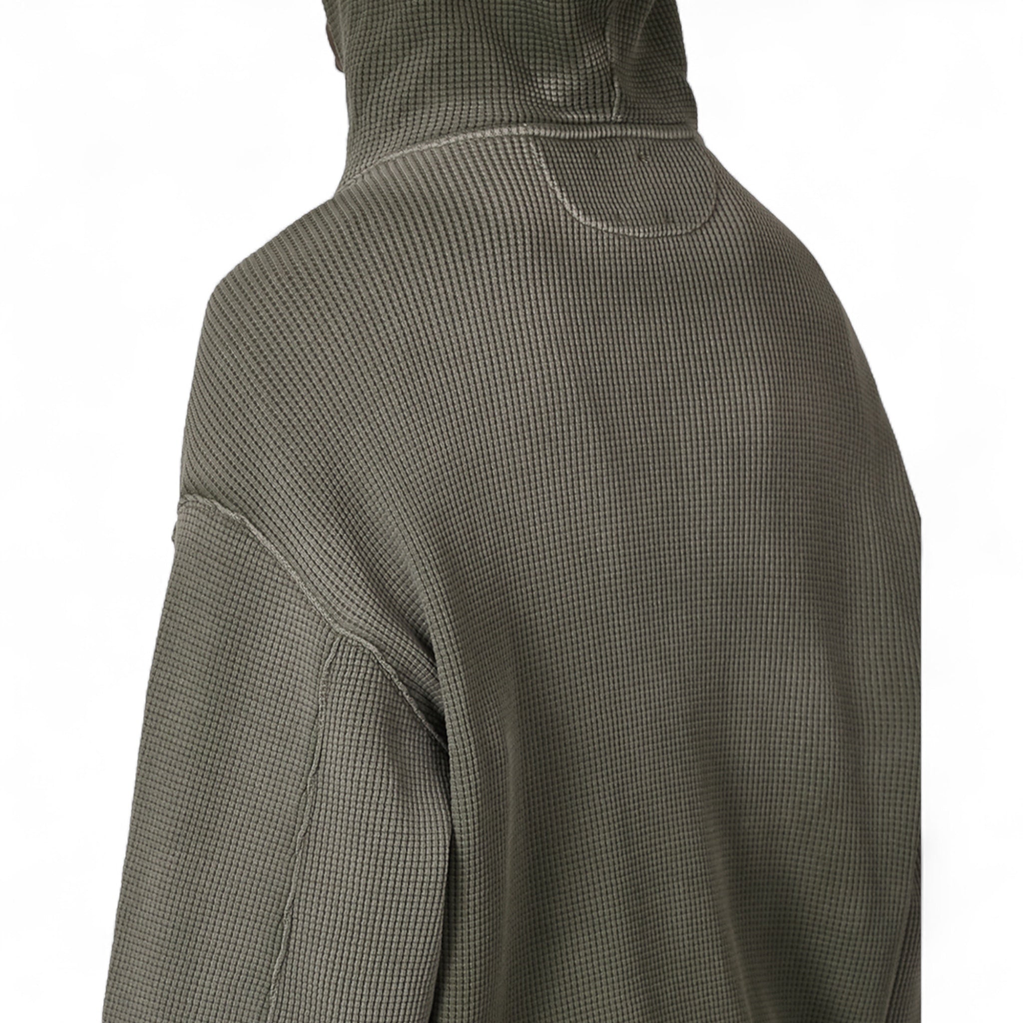 ROA Bee Sun Faded Waffle Zip Up Hoodie - ROA