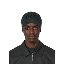ROA Logo Wool Beanie Dark Green - ROA