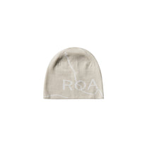ROA Logo Wool Beanie Off White - ROA
