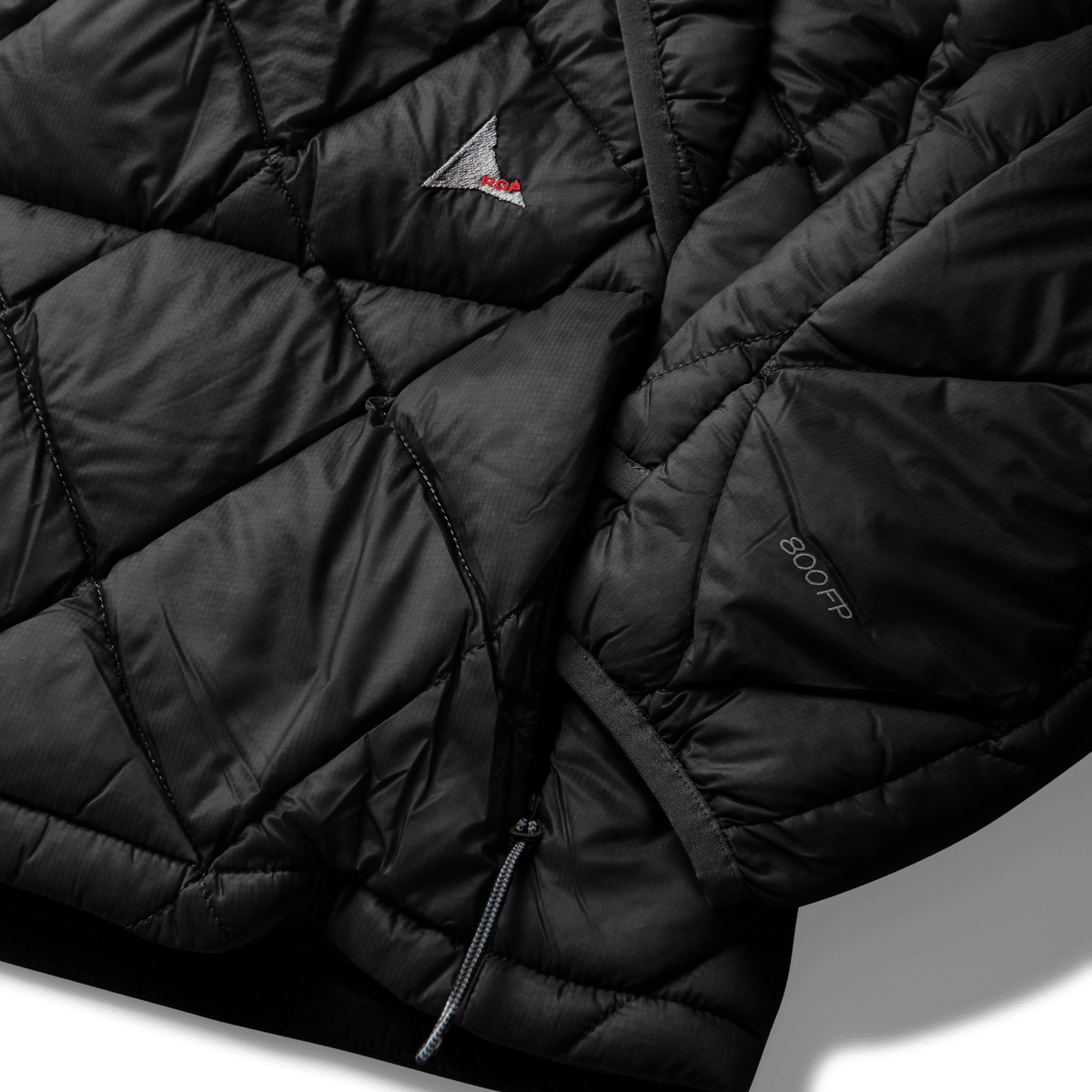 ROA Nuna 800 Fill Power Hooded Down Jacket Black - ROA
