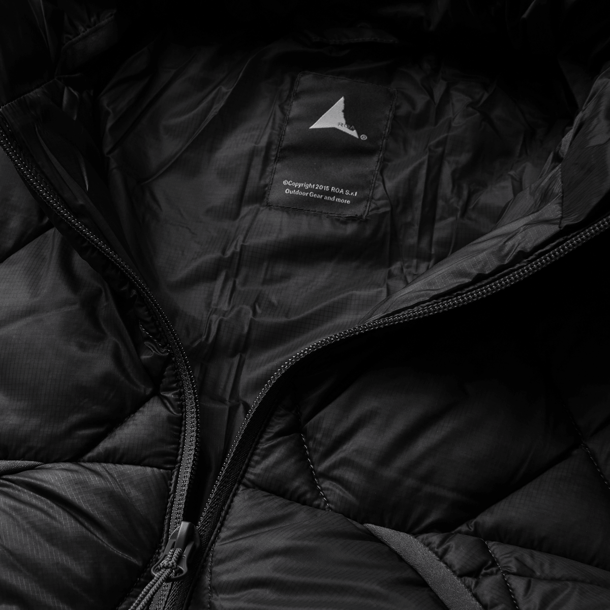 ROA Nuna 800 Fill Power Hooded Down Jacket Black - ROA