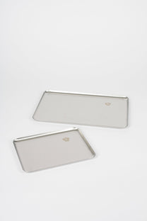 Steel Plate - Stainless Steel Serving Tray Set - Geschirr - NIKO JUNE