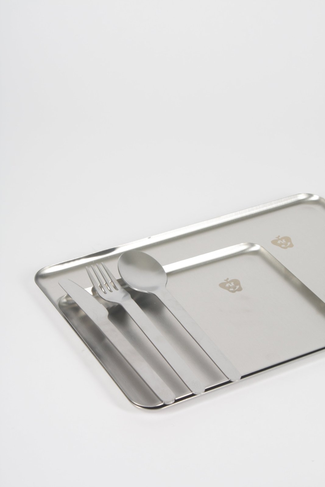 Steel Plate - Stainless Steel Serving Tray Set - Geschirr - NIKO JUNE