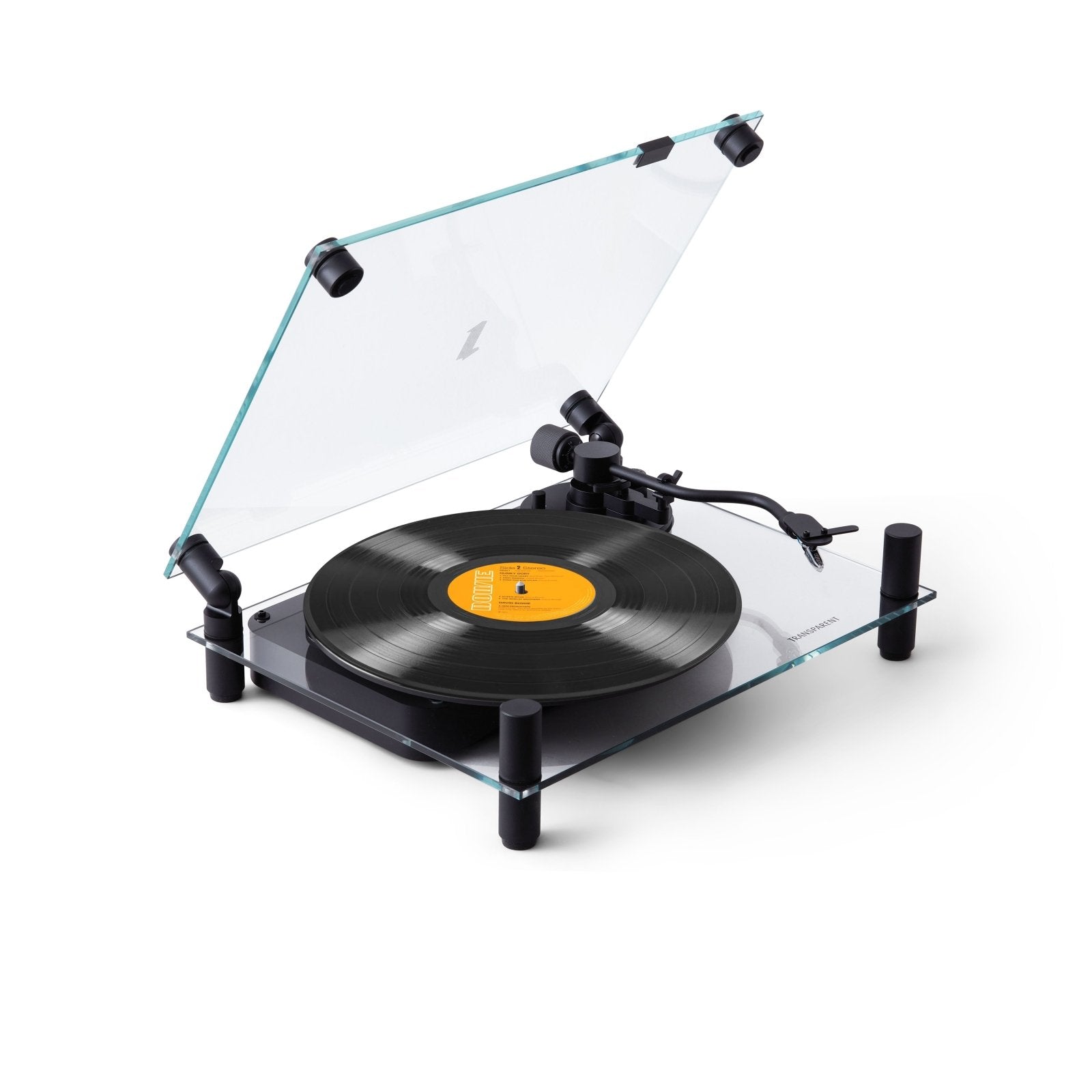 Transparent Turntable - Black - Lautsprecher - Transparent