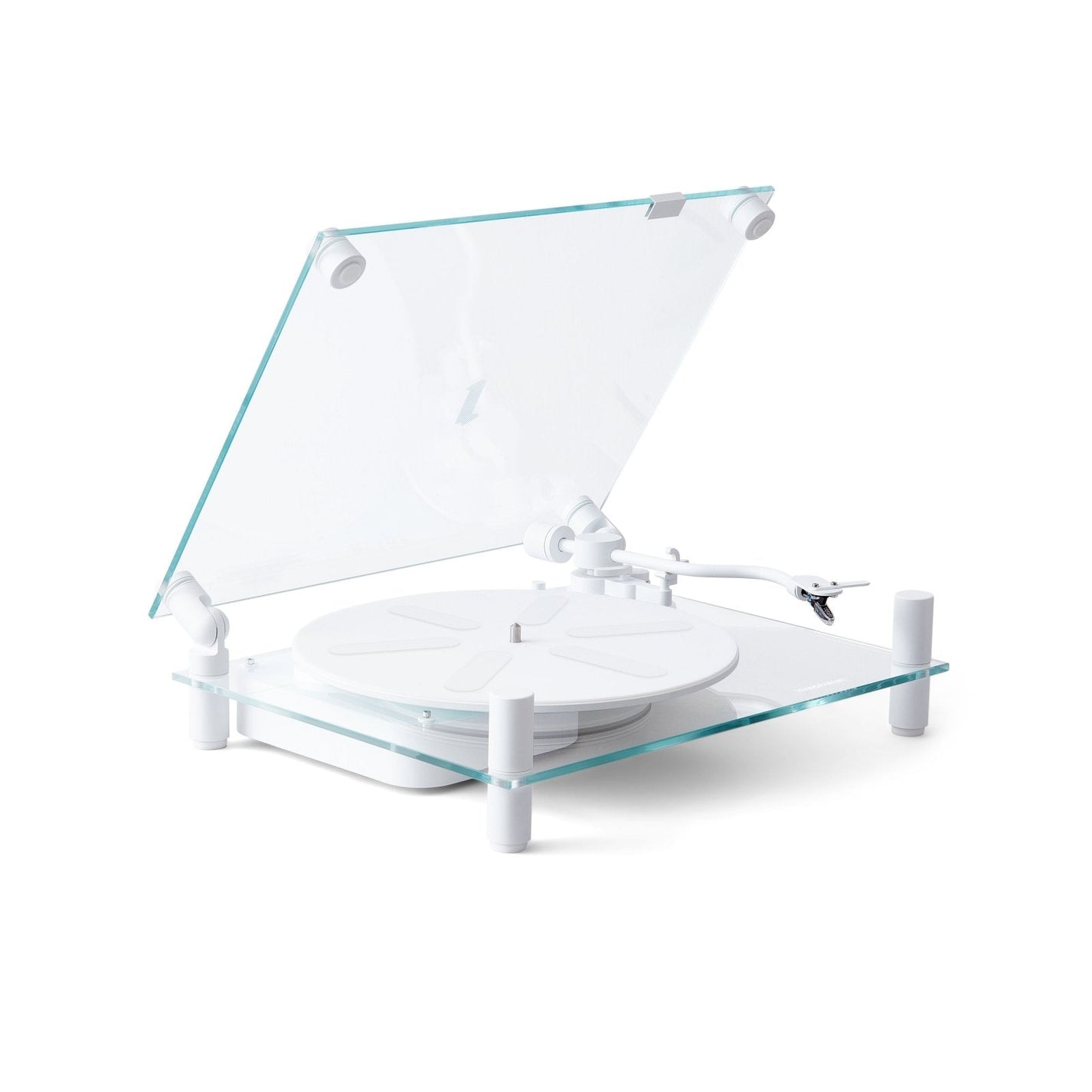 Transparent Turntable - White - Lautsprecher - Transparent