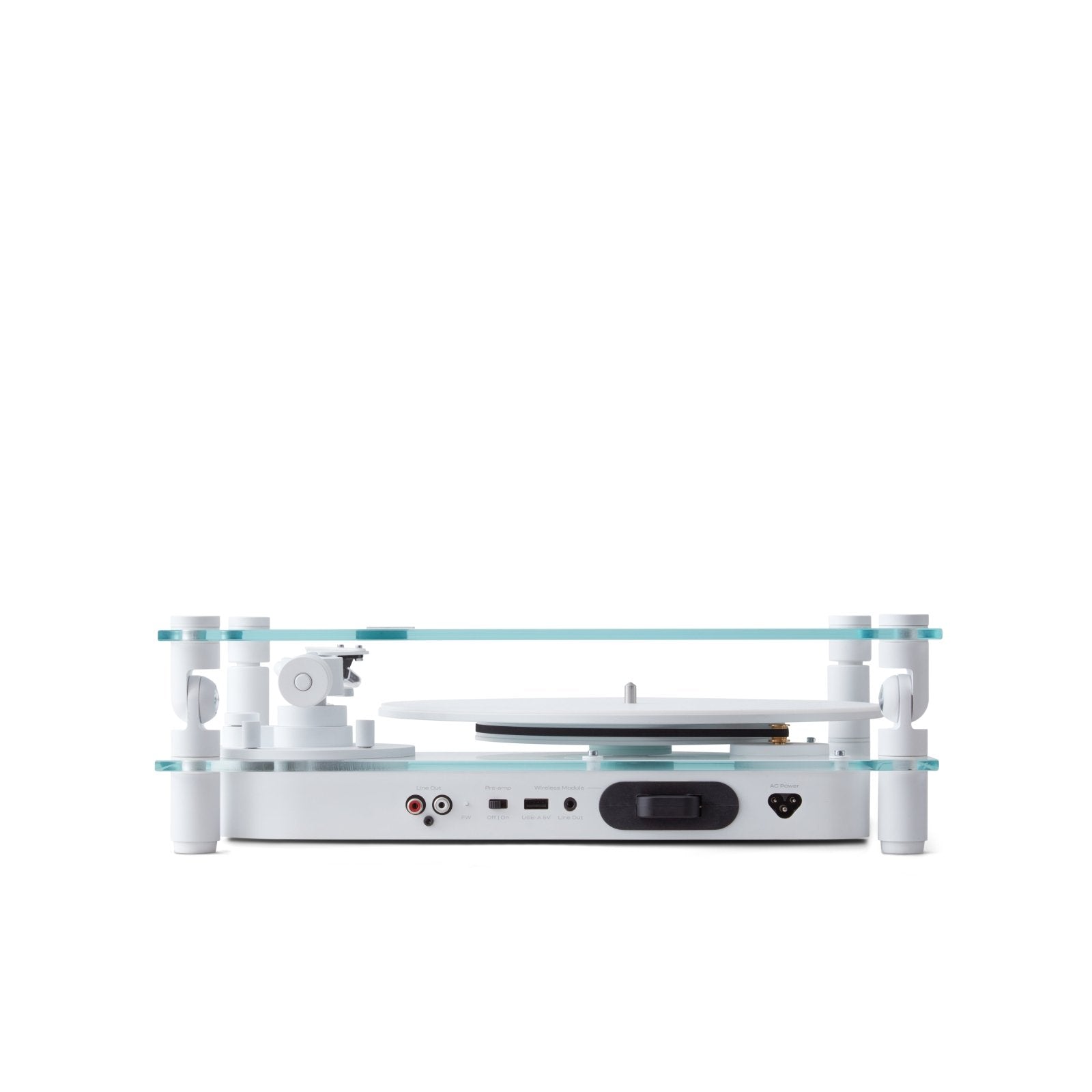 Transparent Turntable - White - Lautsprecher - Transparent