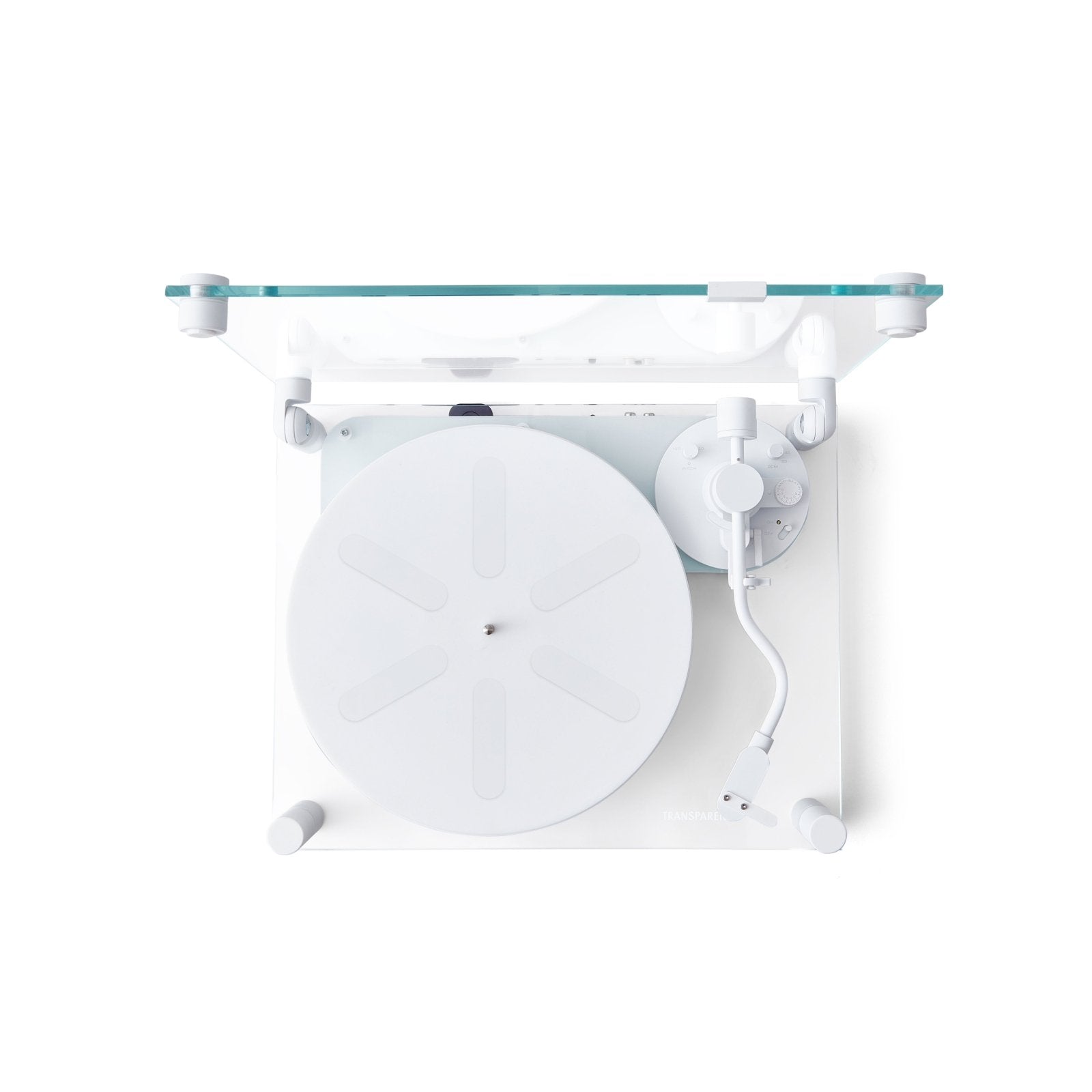 Transparent Turntable - White - Lautsprecher - Transparent