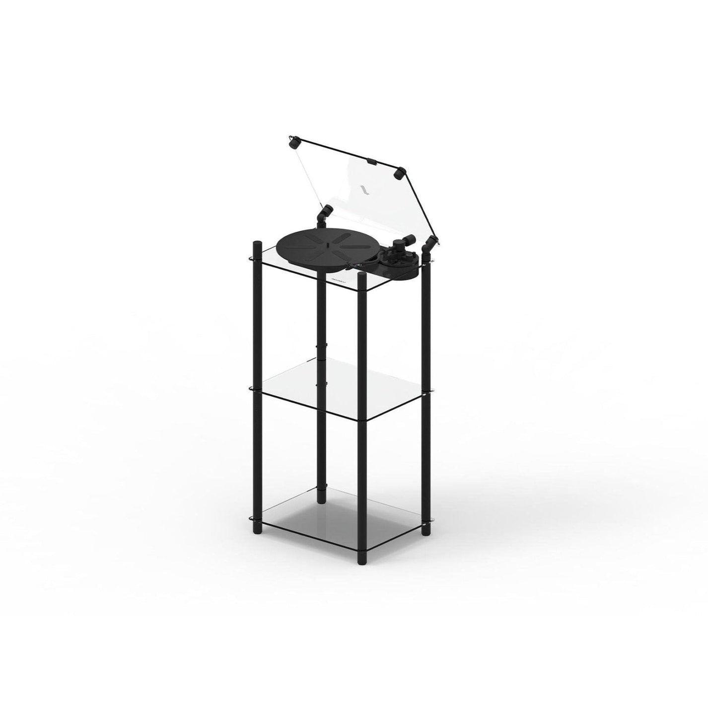 Transparent Turntable Stand - Black - Turntable - Transparent
