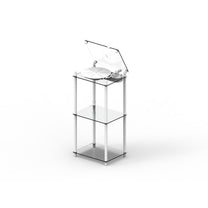 Transparent Turntable Stand - White - Turntable - Transparent