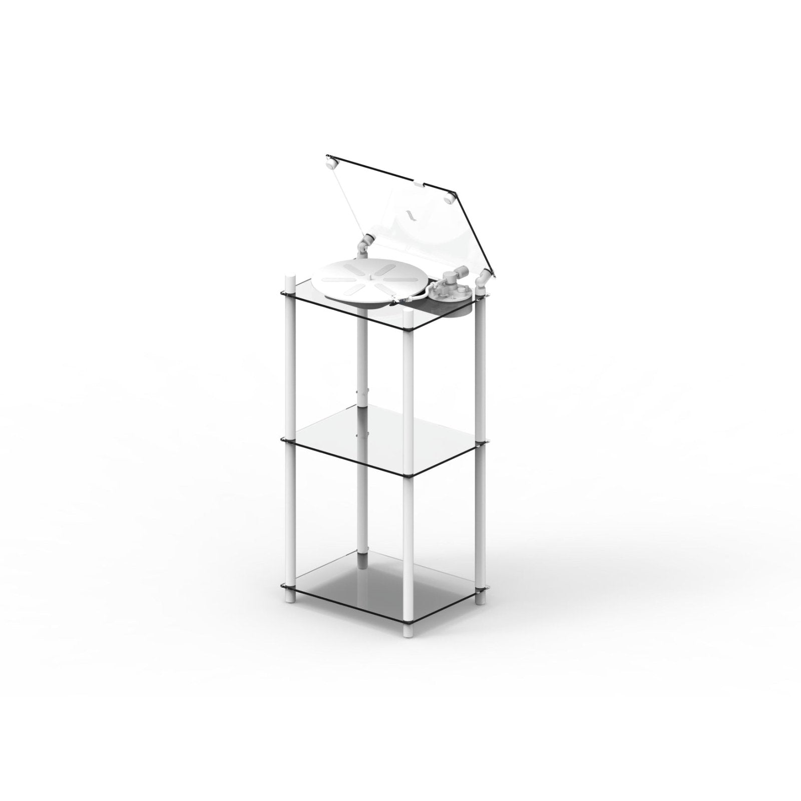 Transparent Turntable Stand - White - Turntable - Transparent